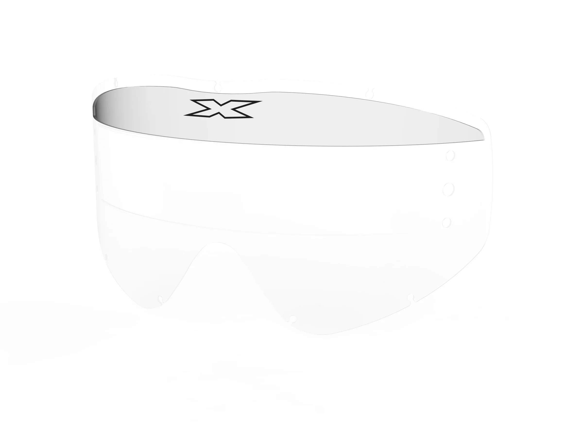 Xl Mud Visor Clear 3/Pk