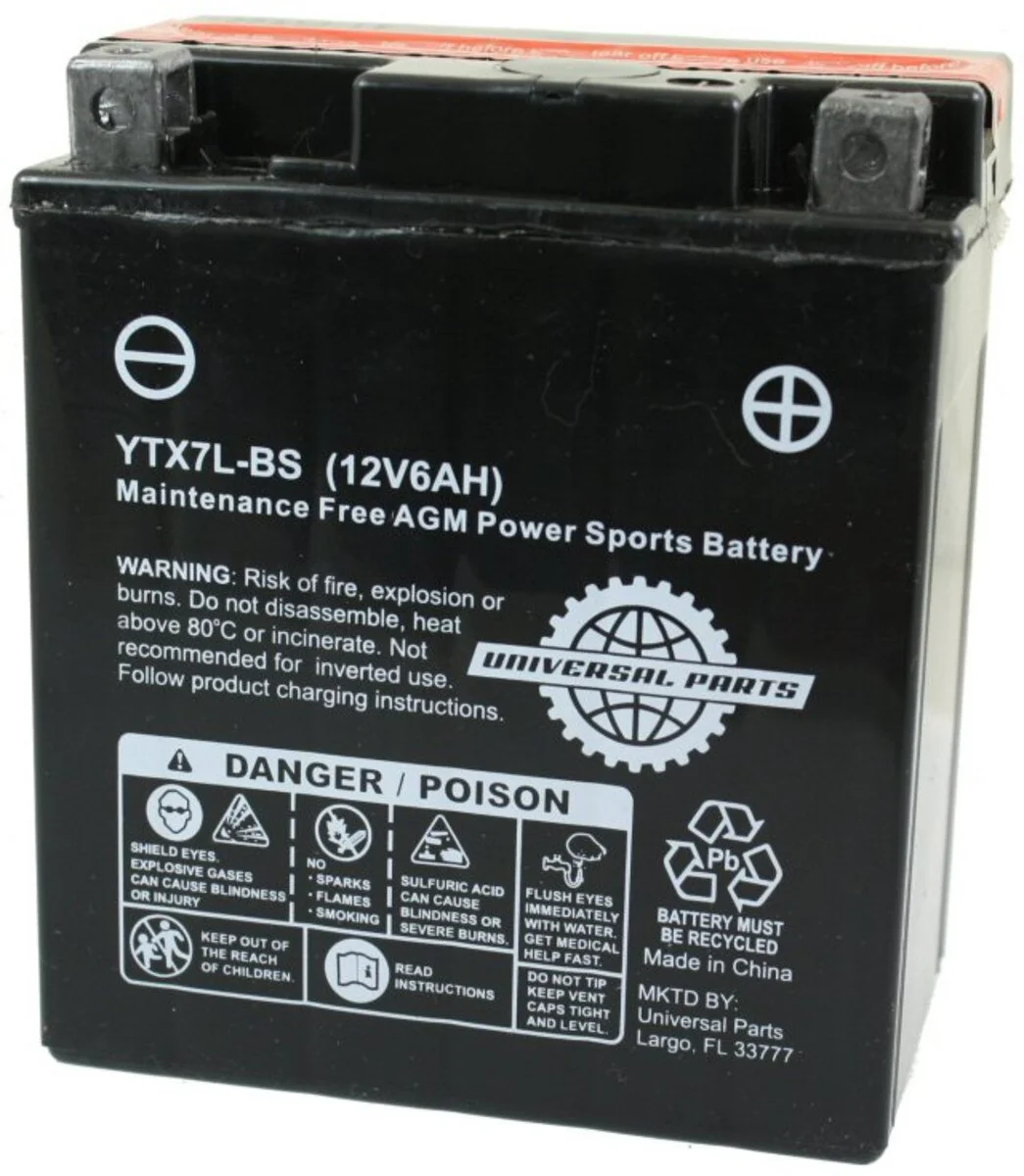 12V 6AH Battery YTX7L-BS