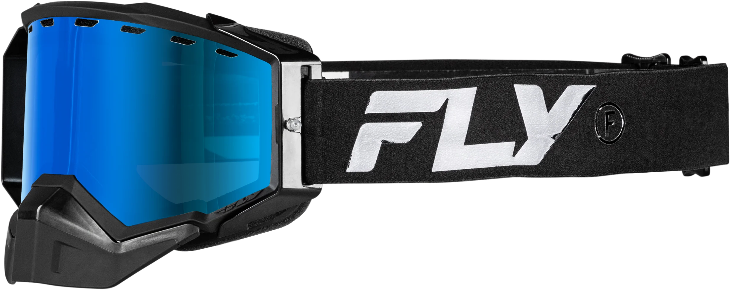 Zone Snow Goggle Black/Black W/Sky Blue Mirror/Blue Lens