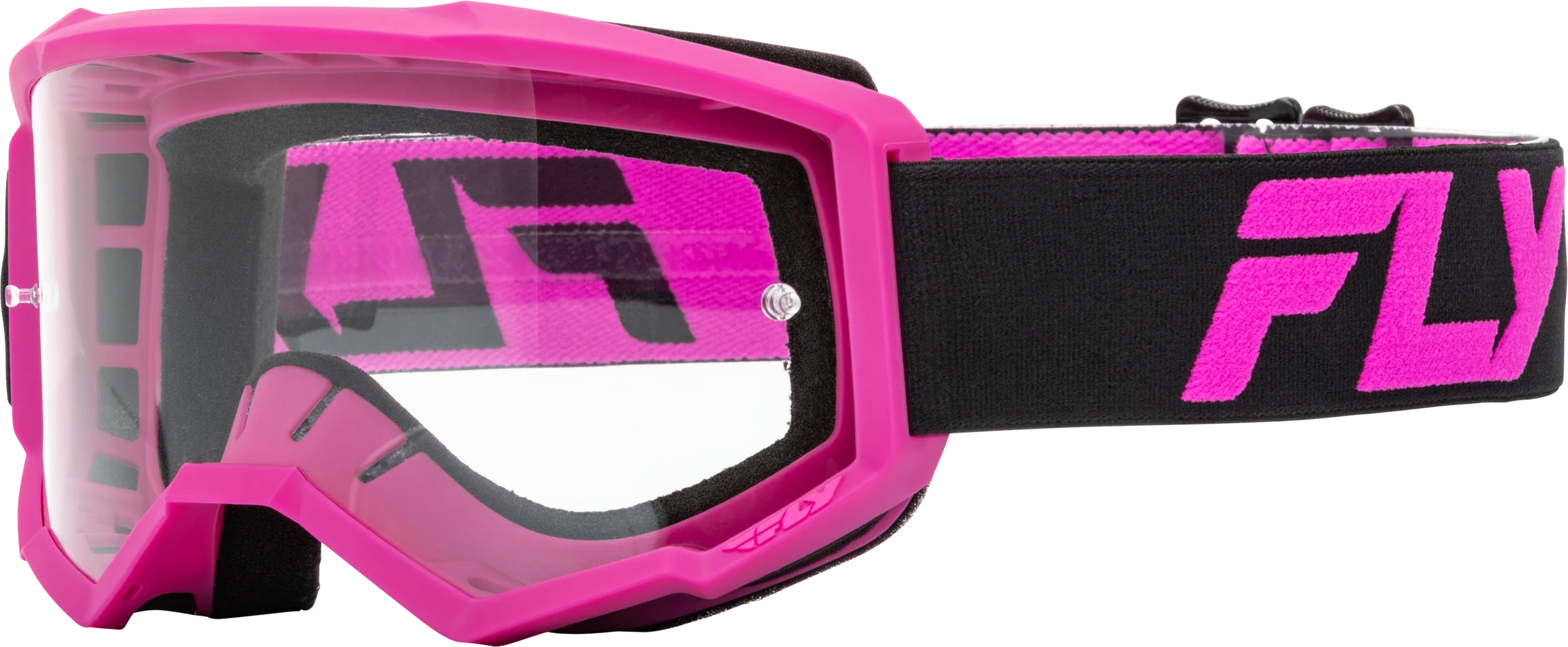 Youth Focus Goggle Black/Pink W/ Clear Lens
