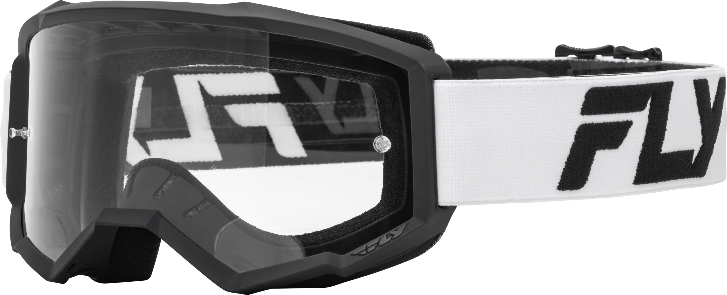 Youth Focus Goggle White/Black W/ Clear Lens