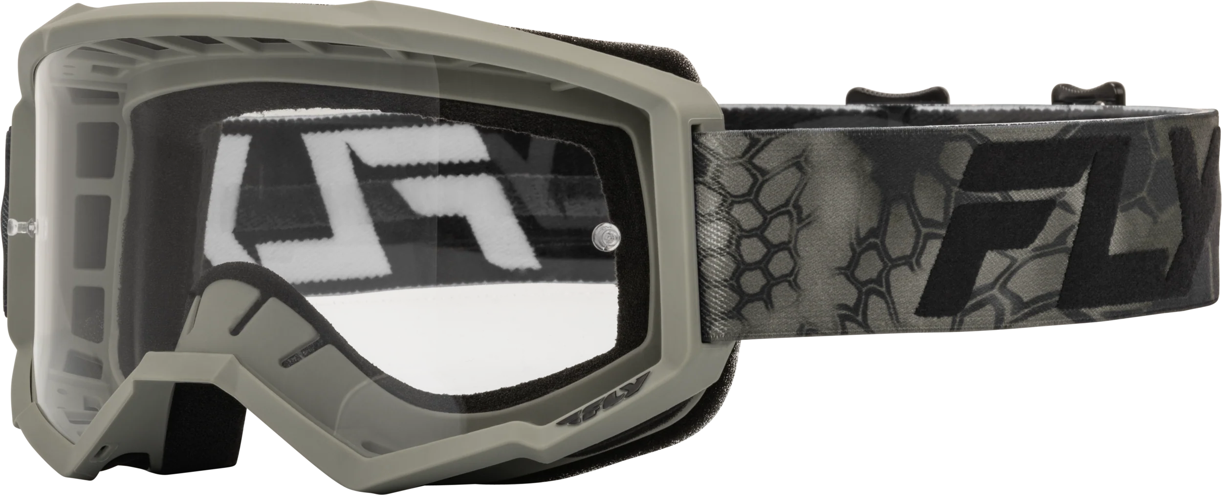 Youth Focus Se Kryptek Goggle Moss Grey/Black W/ Clear Lens