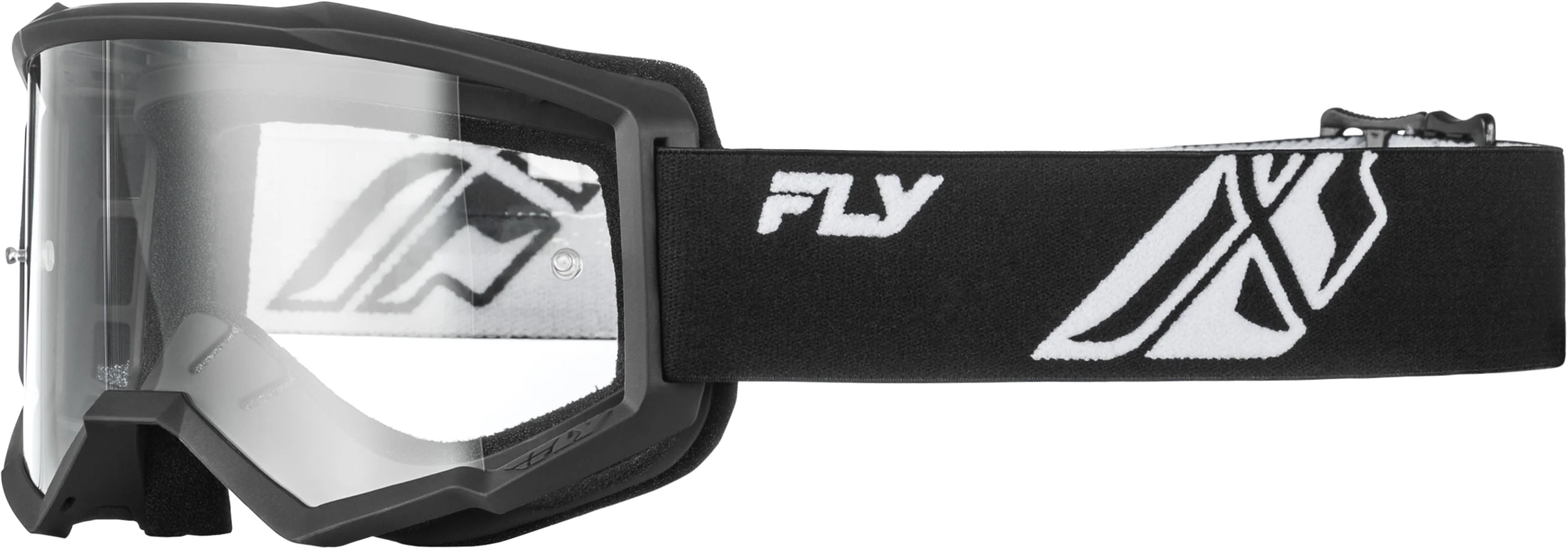 Youth Focus Goggle Black/White W/ Clear Lens