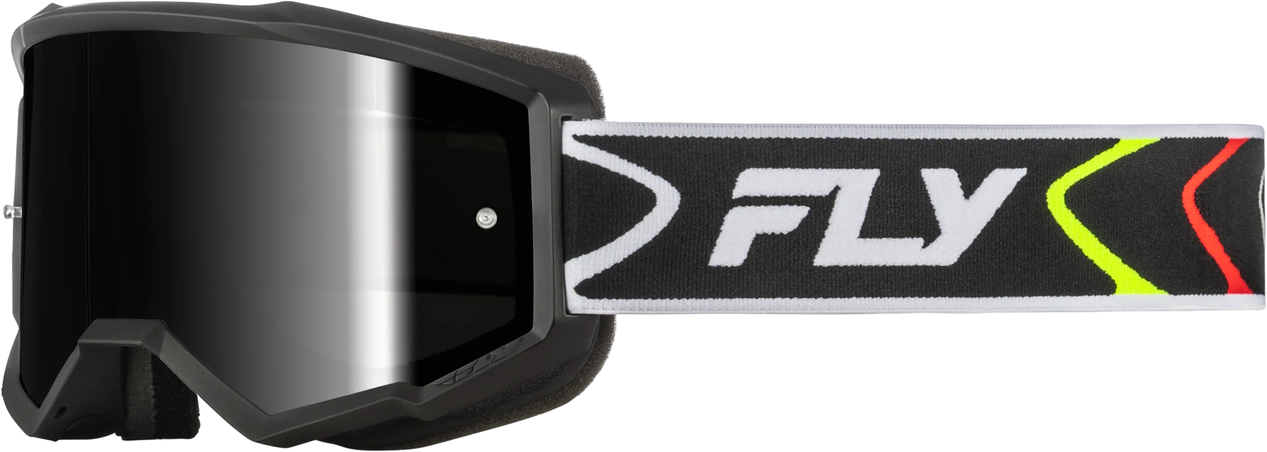 Zone Goggle Black/White W/Black Mirror/Smoke Lens