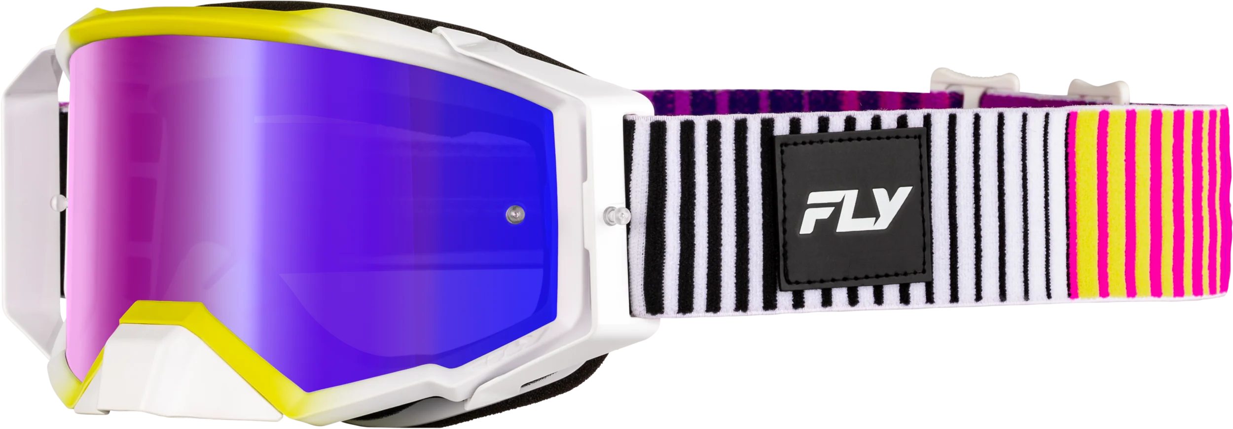Zone Elite Goggle Pnk/Yel/Pur W/ Iridescent Red Mir/Smk Lens