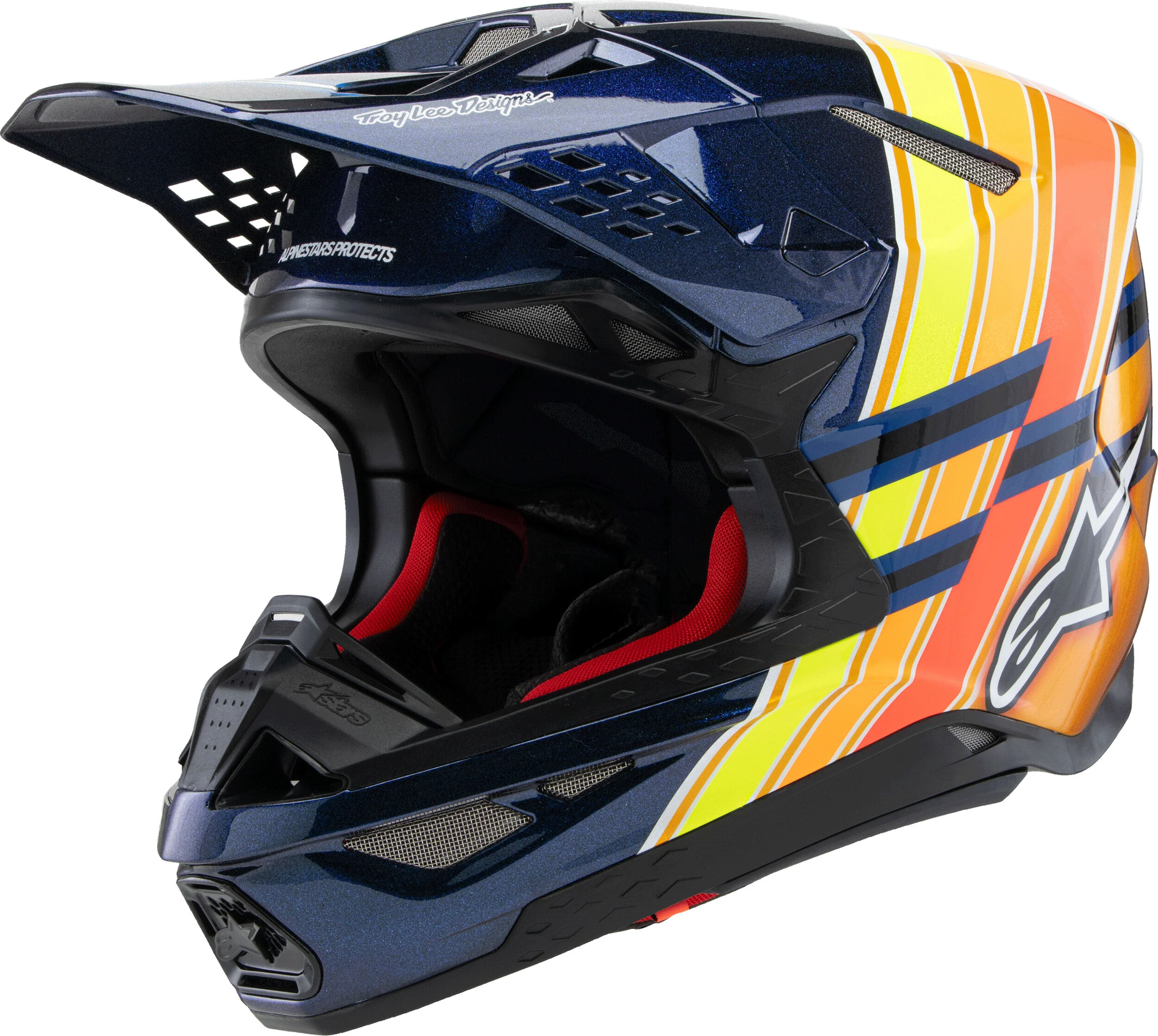 S-M10 Tld Edition 25 Helmet Drk Blu/Org/Ylw Fluo/Red Xl