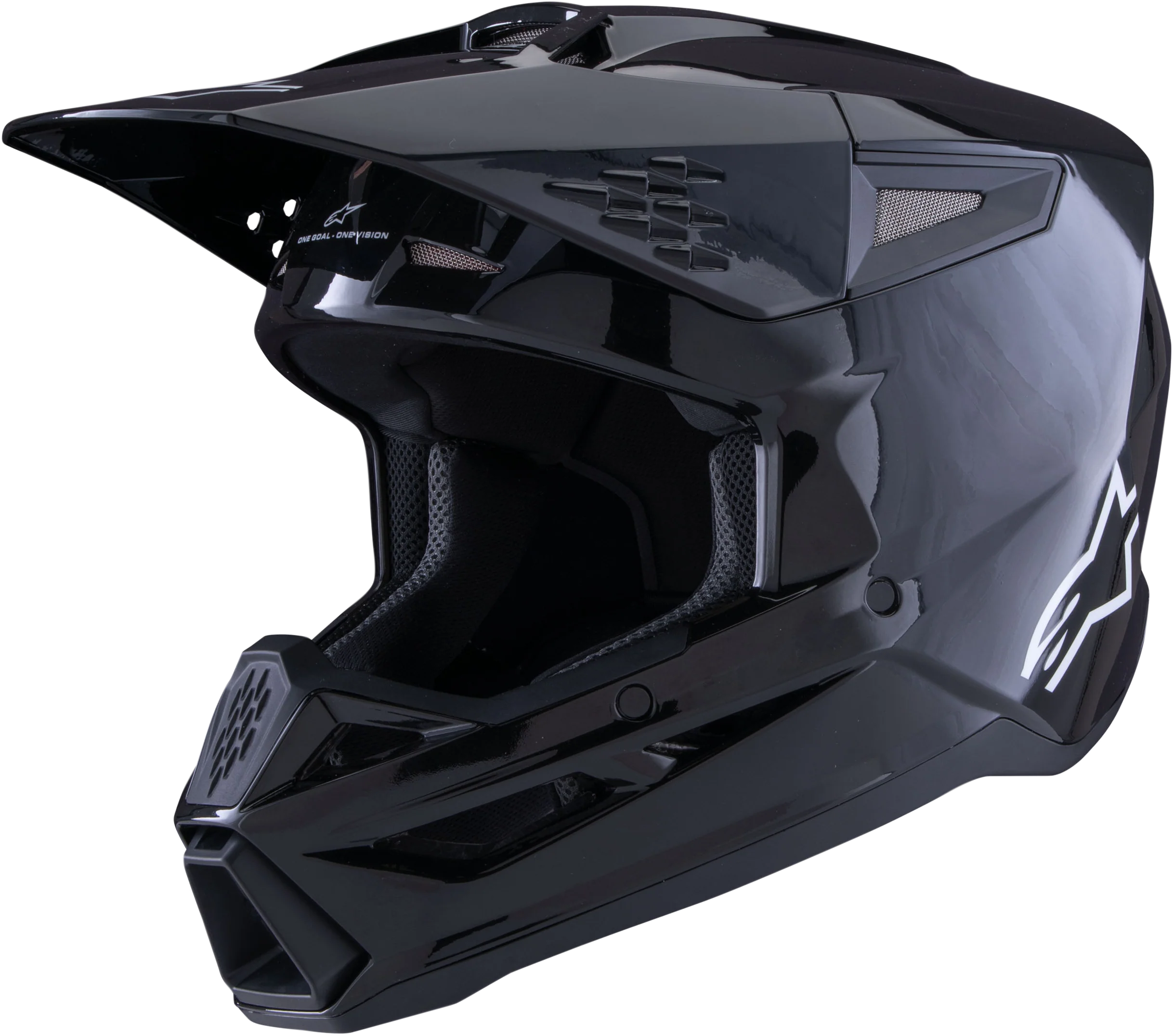 Sm3 Solid Helmet Black Glossy 2x