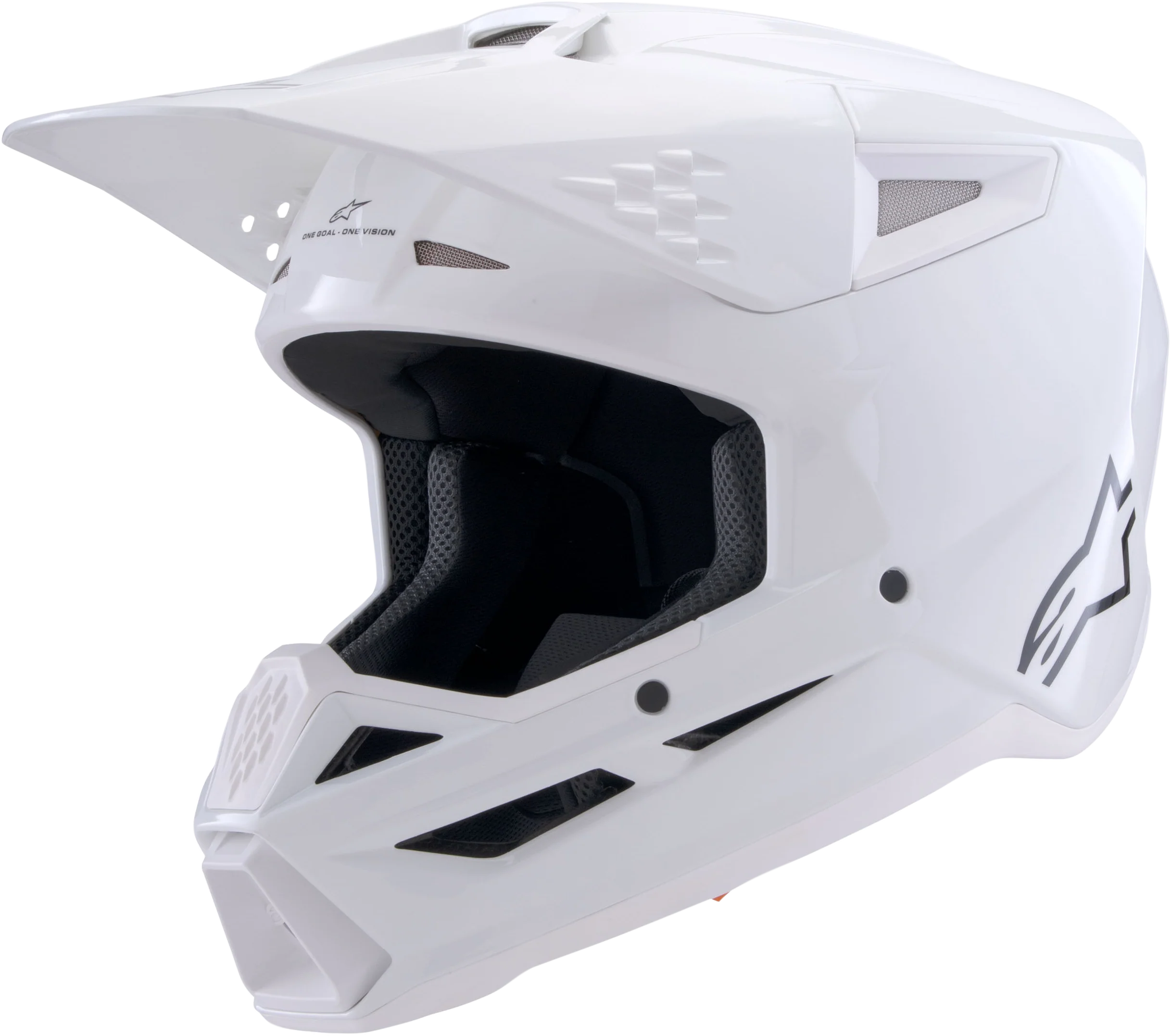 Sm3 Solid Helmet White Glossy 2x
