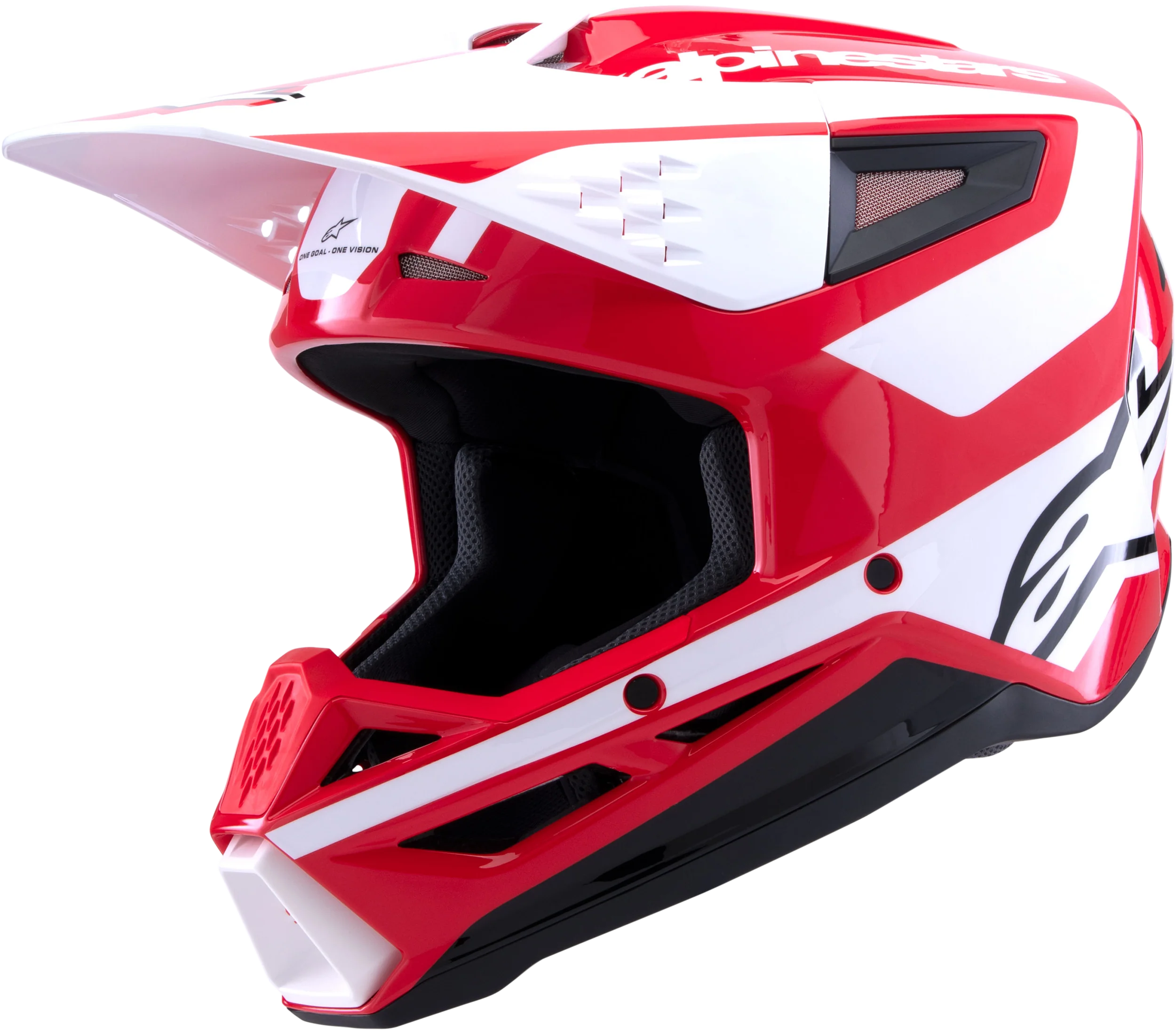 Sm3 Heat Helmet Red/White/Black Glossy 2x