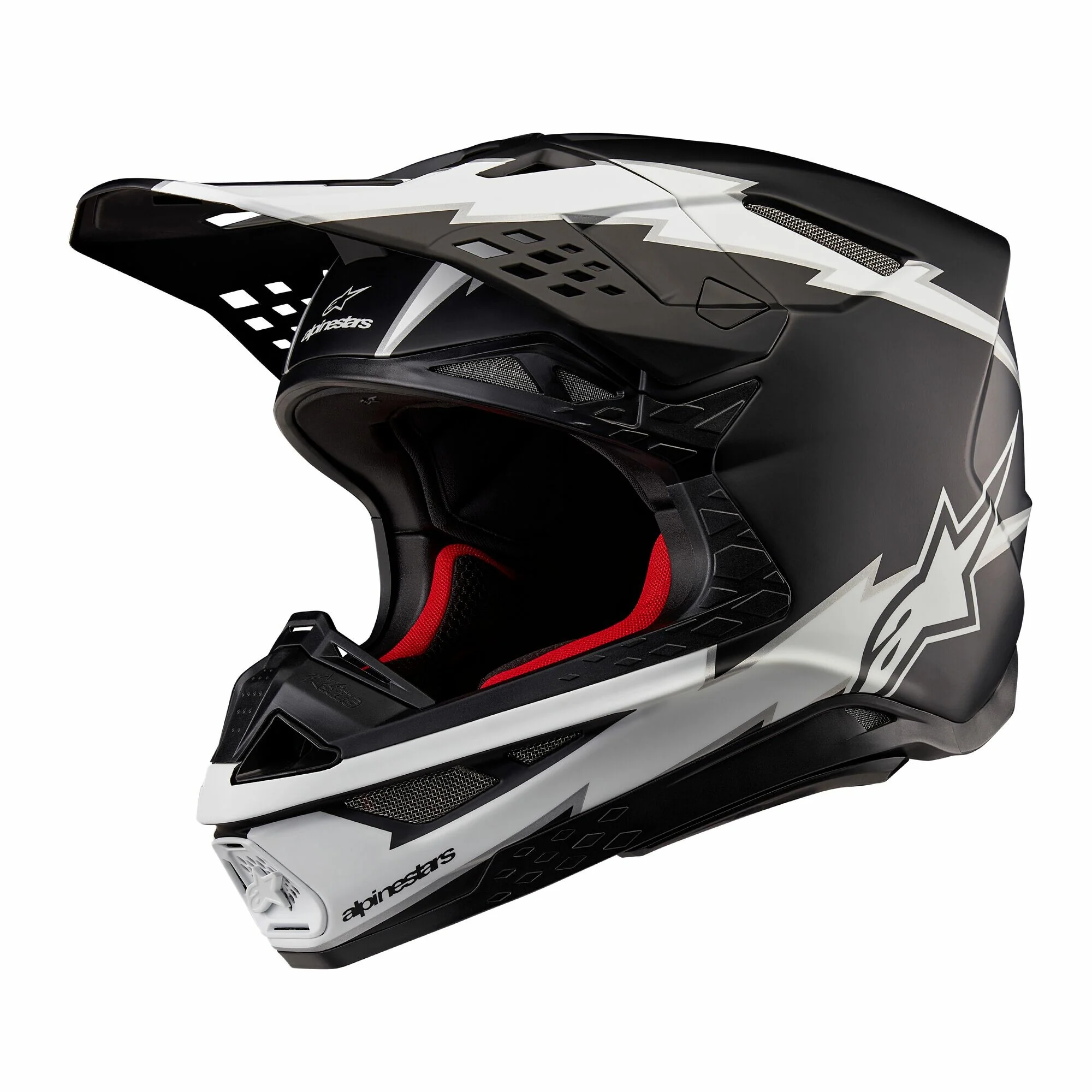 Supertech S-M10 Ampress Helmet Black/White Matt Lg