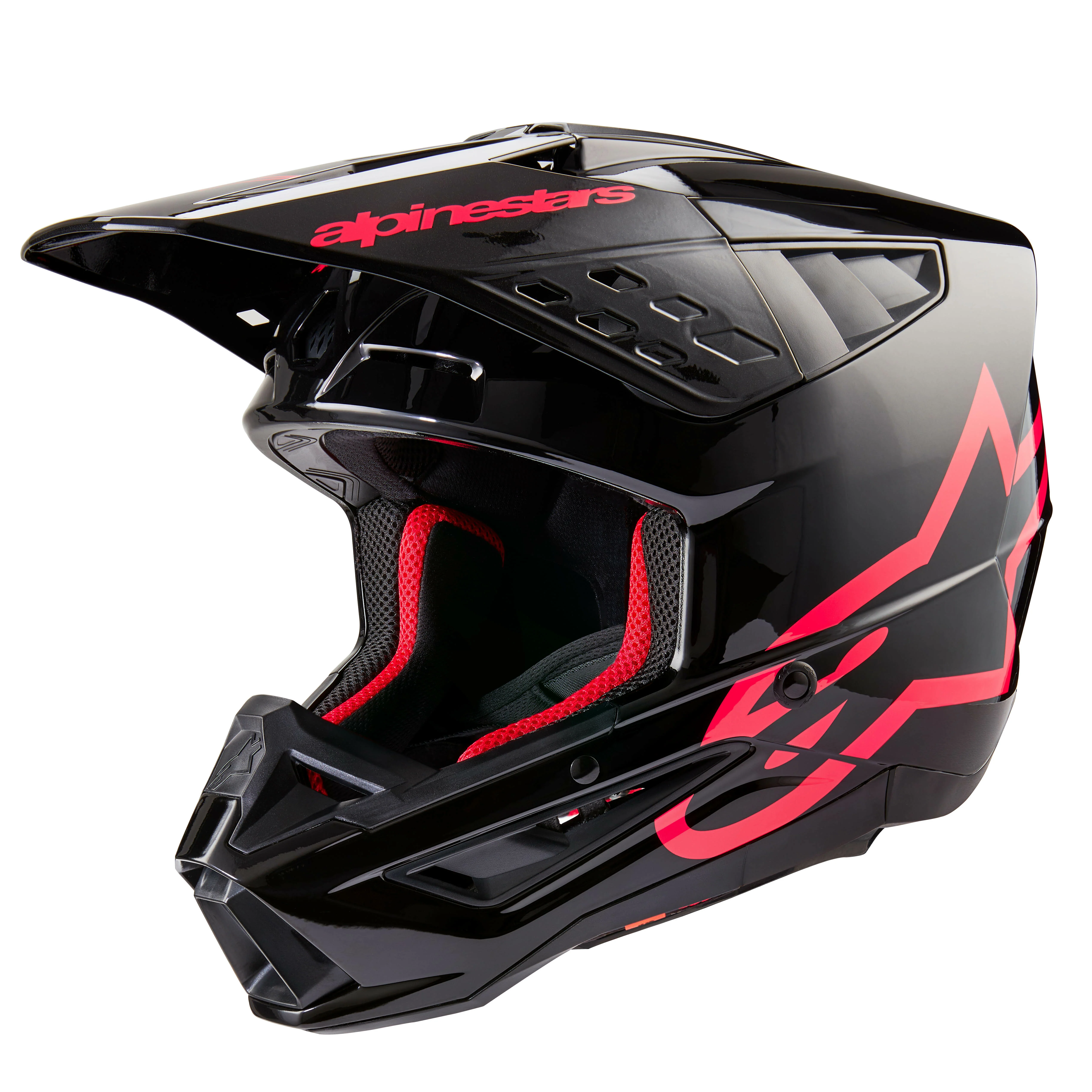S-M5 Corp Helmet Black/Diva Pink Glossy Xs