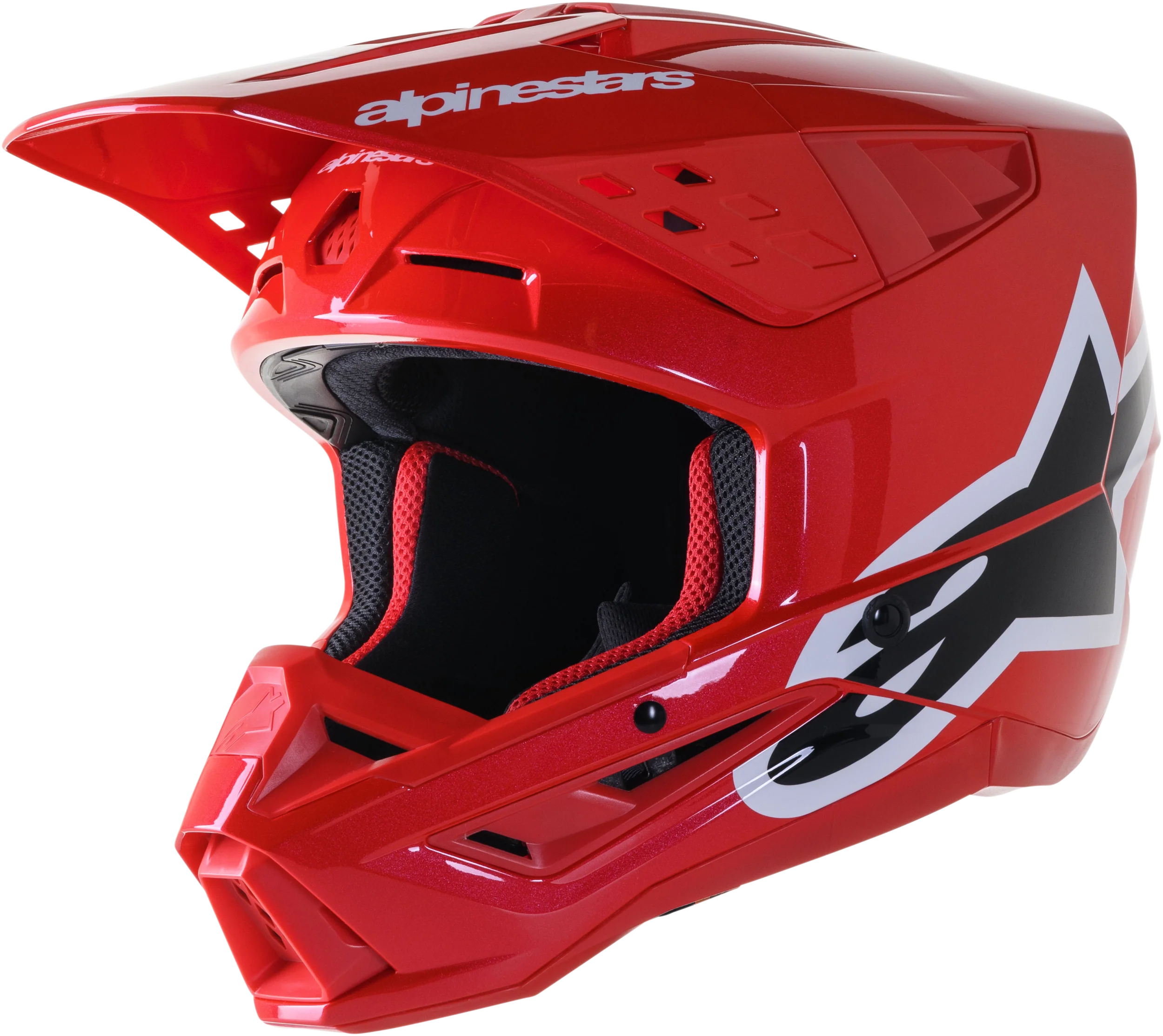 S-M5 Corp Helmet Bright Red Glossy Lg