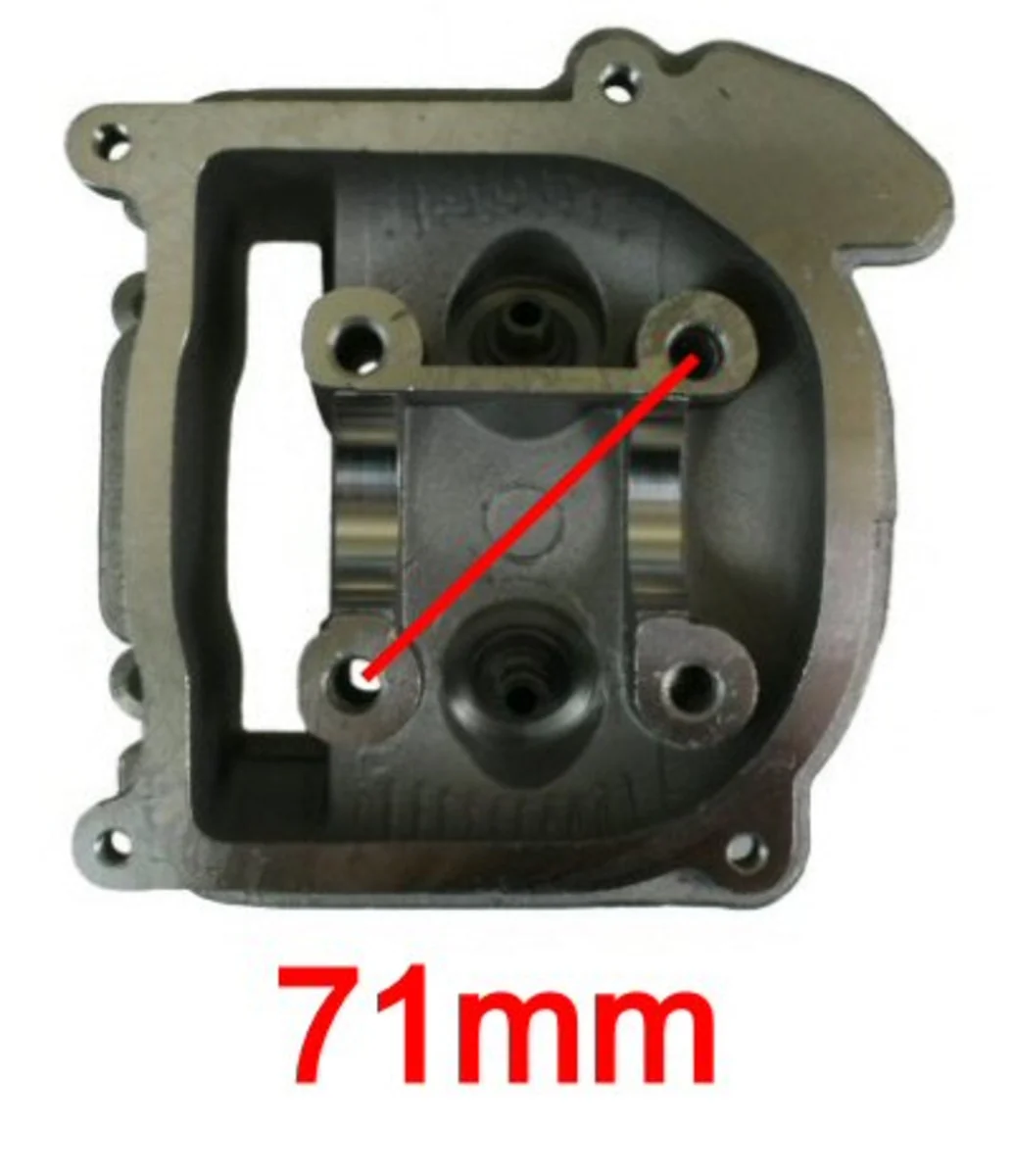 50cc QMB139 Cylinder Head - Non-Emissions - Image 2
