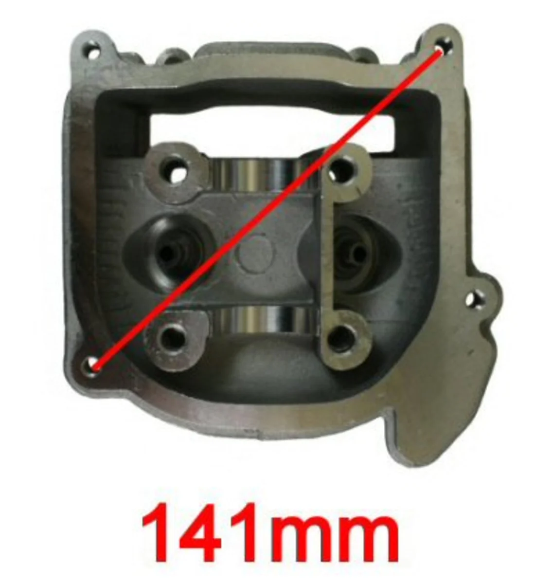 50cc QMB139 Cylinder Head - Non-Emissions - Image 4