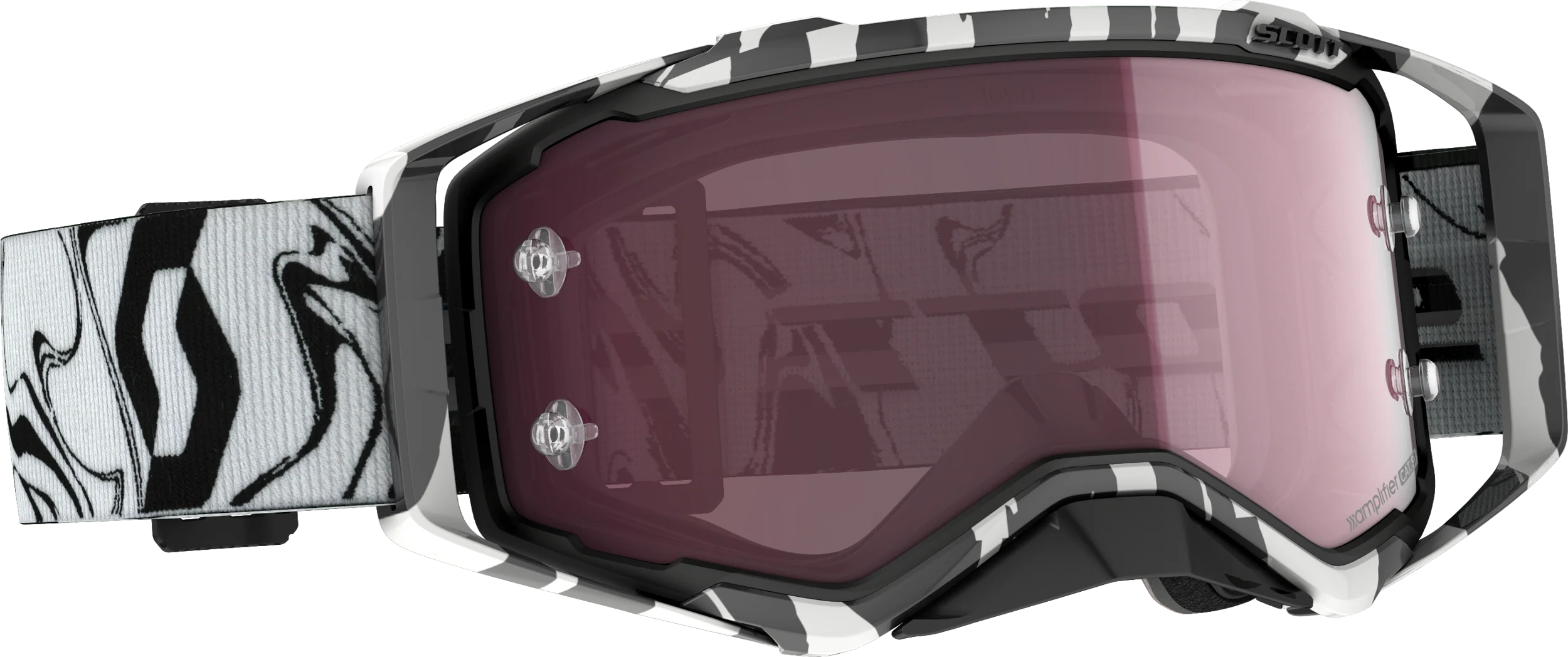 Prospect Goggle Mrbl Black/White W/Rose Amp Works
