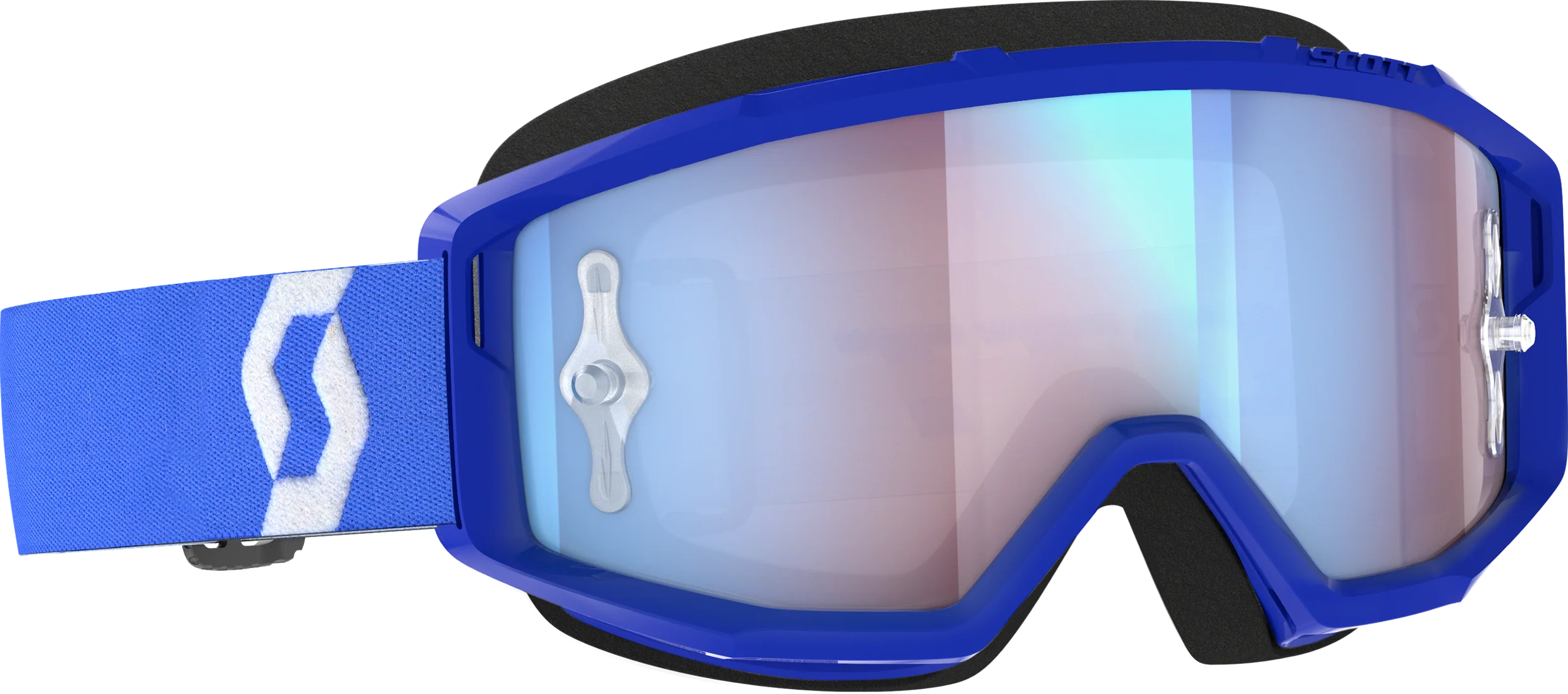 Primal Goggle Blue/White Blue Chrome Works