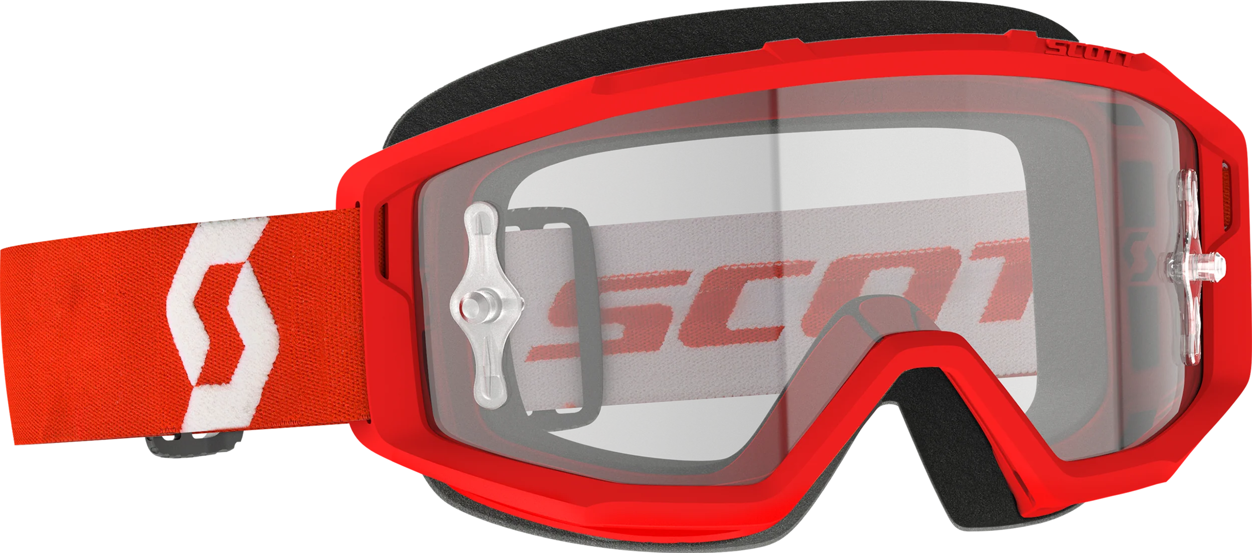 Primal Goggle Red/White Clear Works