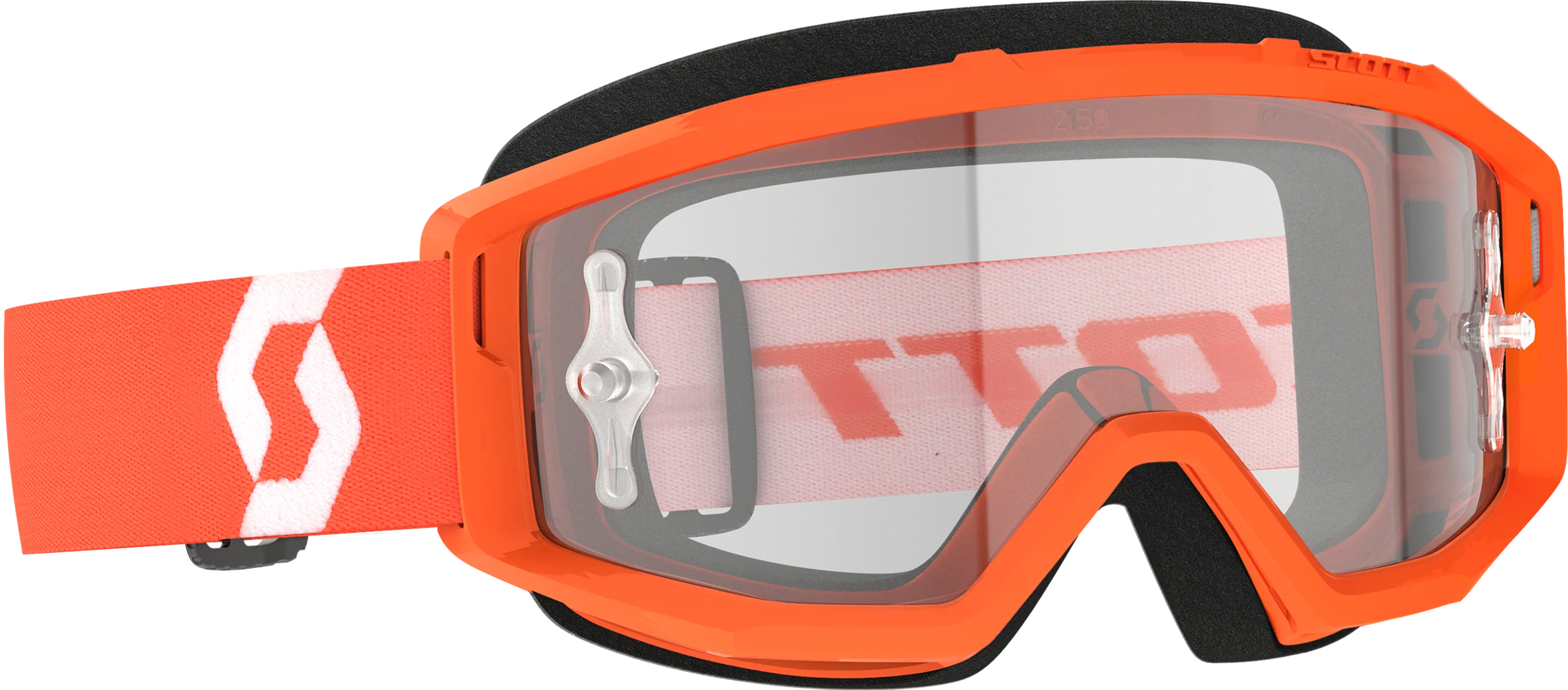 Primal Goggle Orange/White Clear Works