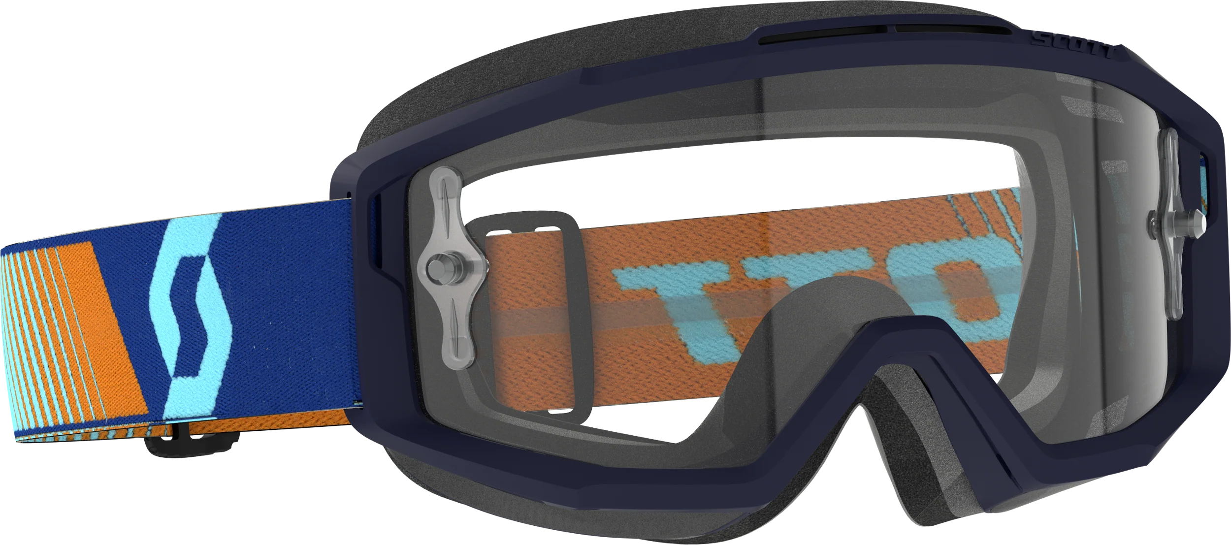 Split Otg Goggle Royal Blue Orange Clear Works