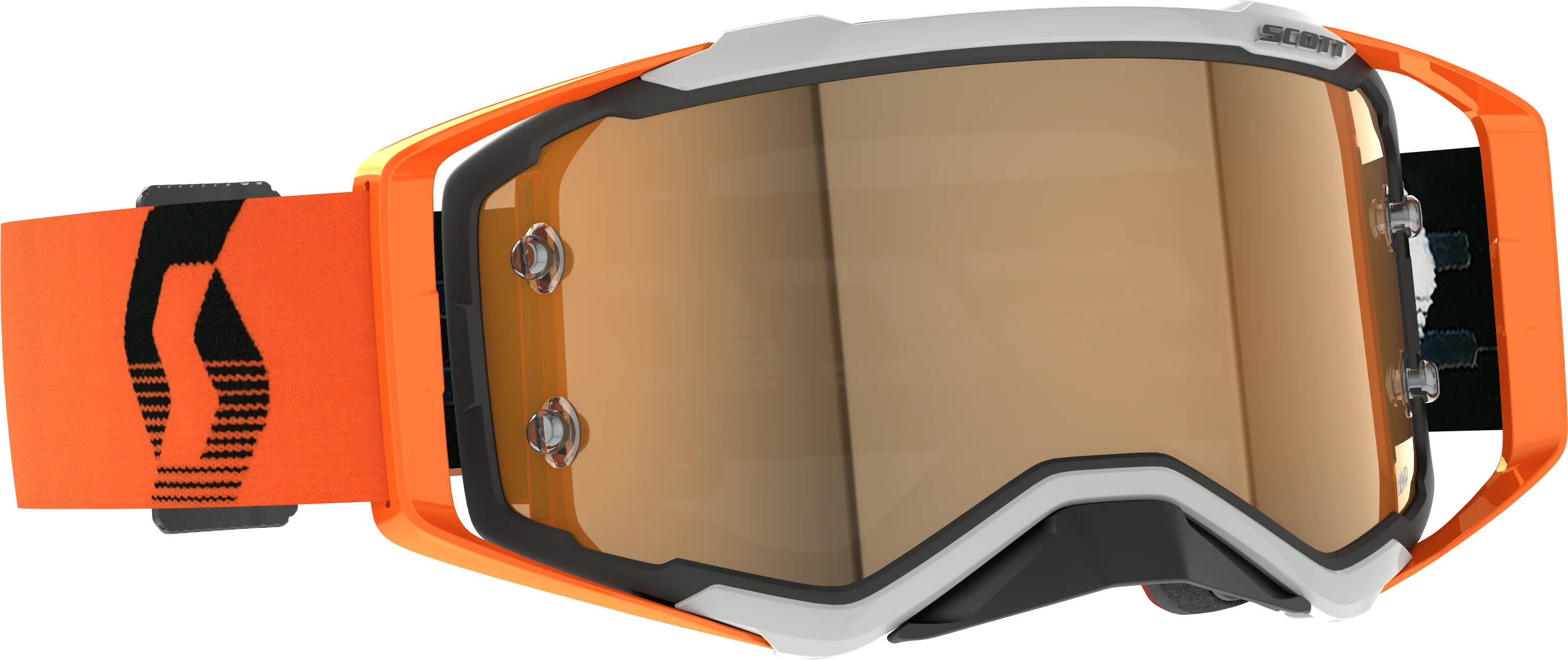 Prospect Amp Gogggle Grey/Orange Gold Chrome Works