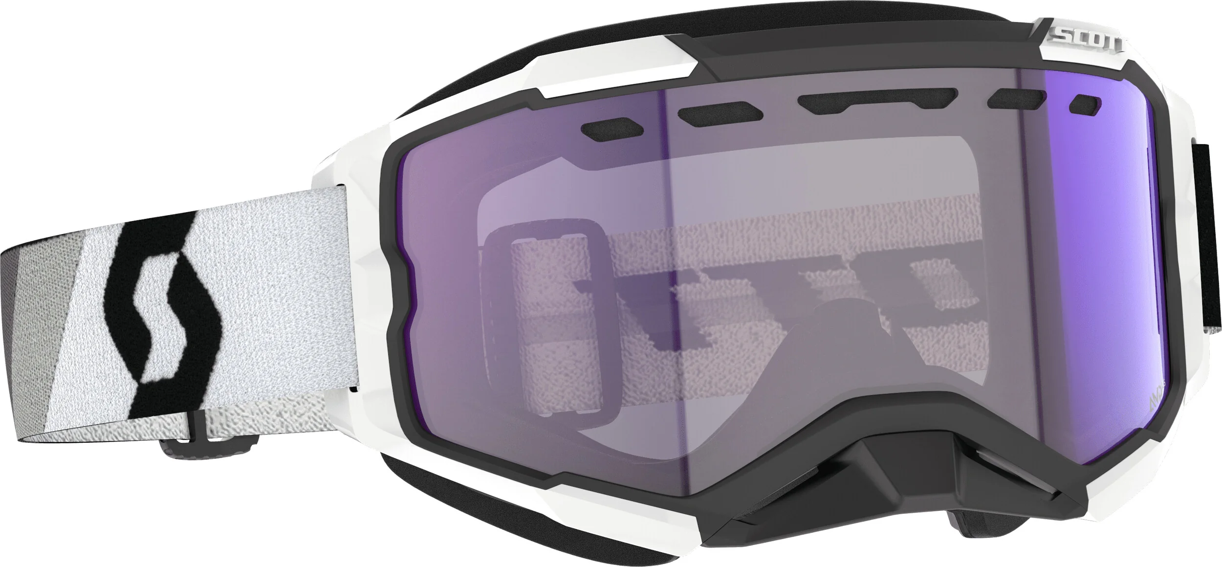 Fury Snowcross Ls Goggle Activem Blk/Wht Blue Chrome
