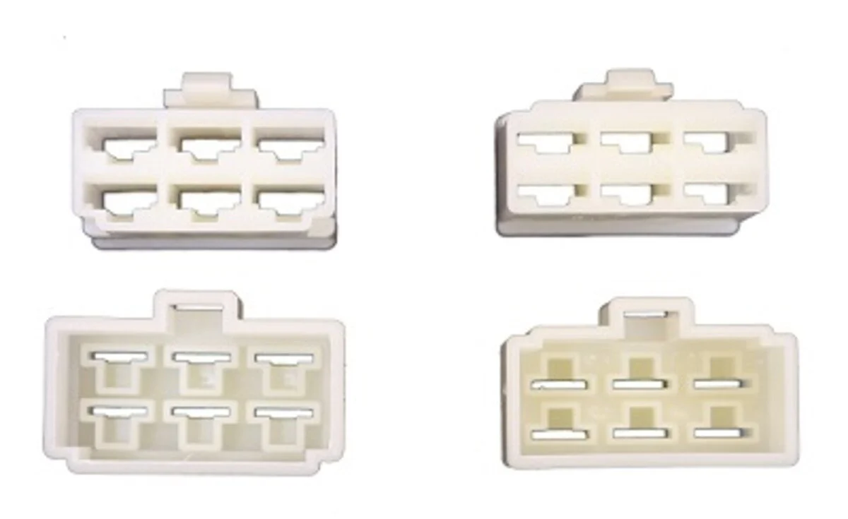 6 Pin Connector Kit - 6.3mm Pin - Image 2