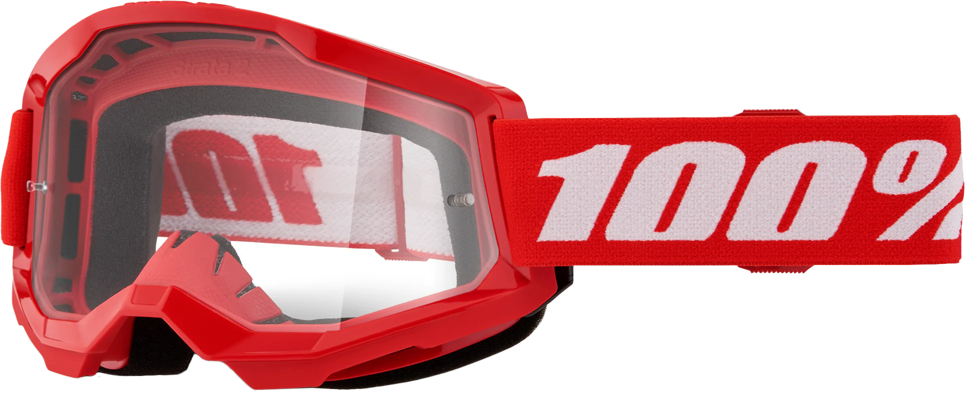 Strata 2 Goggle Red Clear Lens