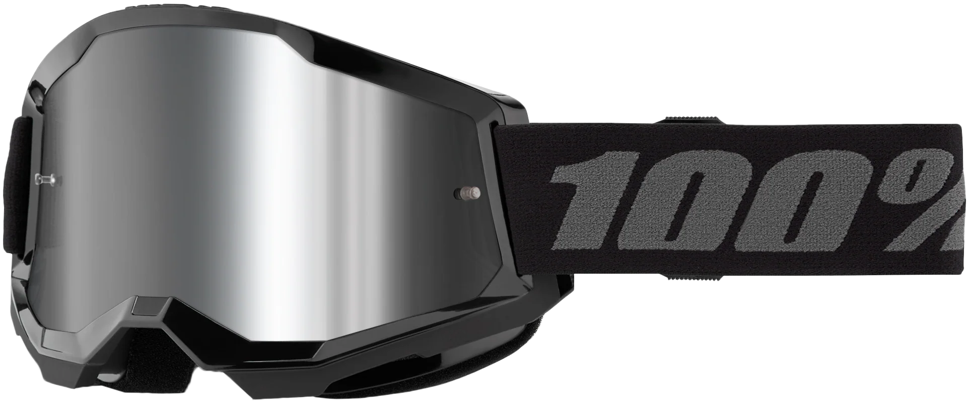 Strata 2 Goggle Black Mirror Silver Lens