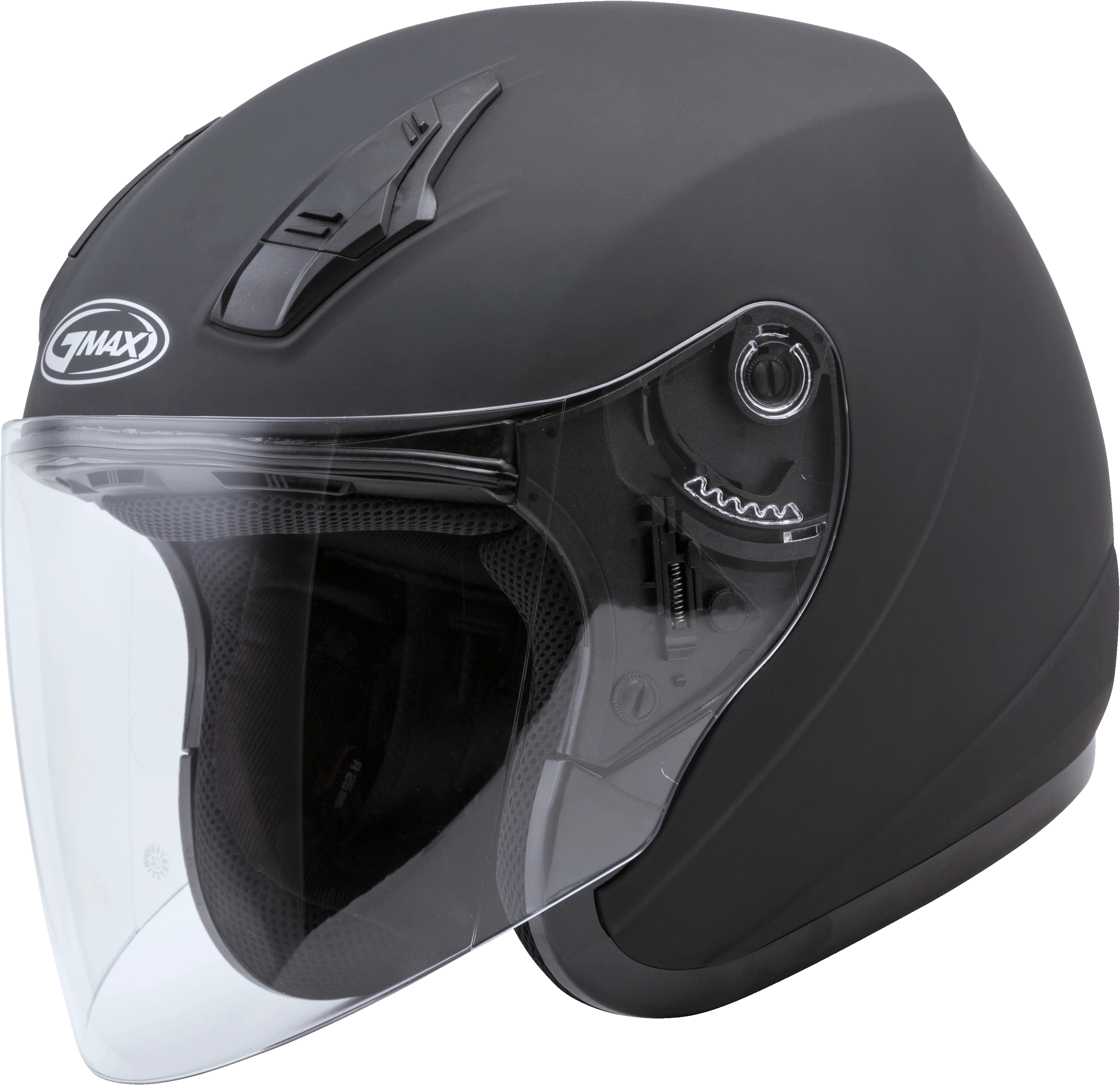 Of-17 Open-Face Helmet Matte Black Md