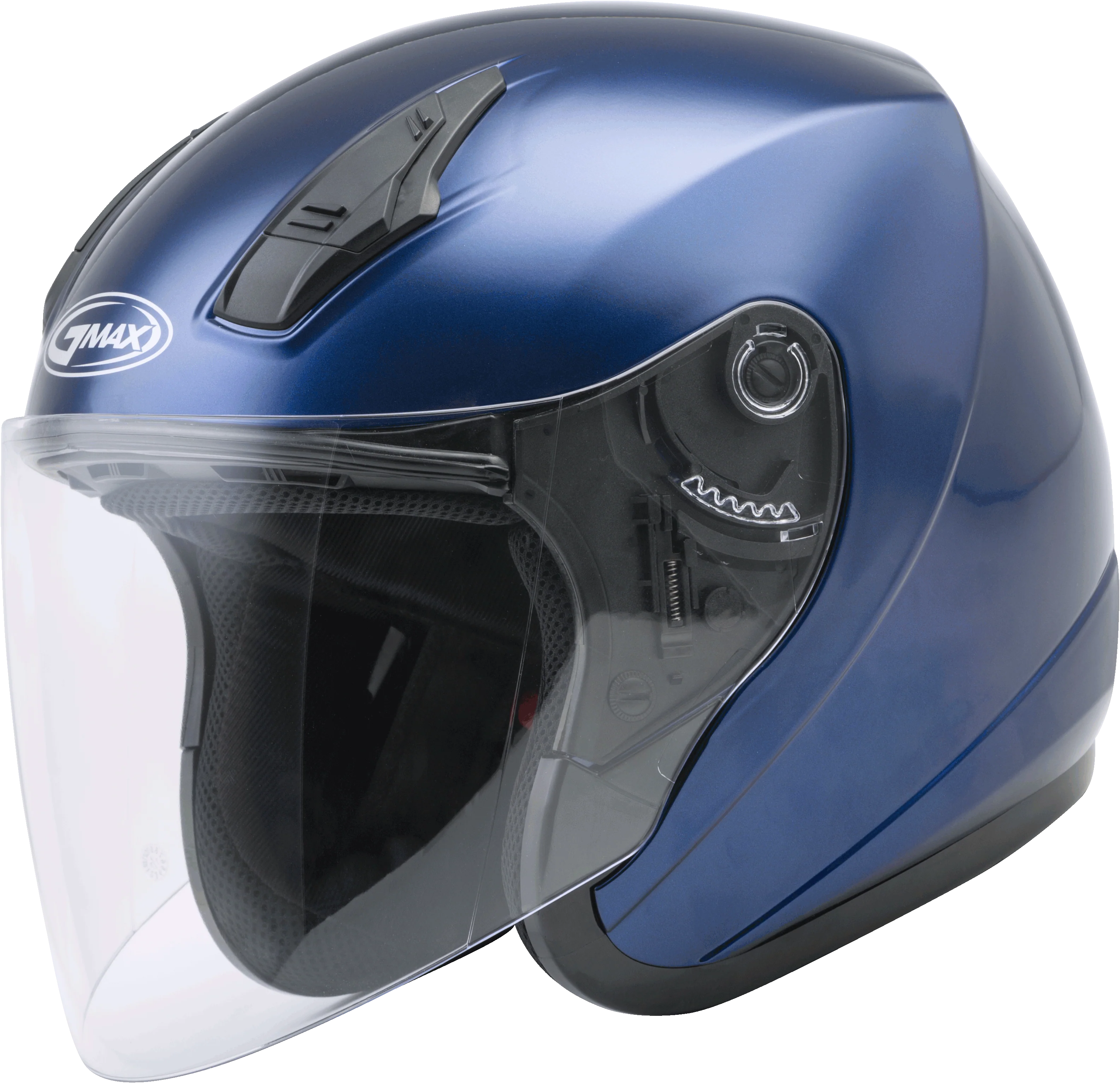 Of-17 Open-Face Helmet Blue Lg