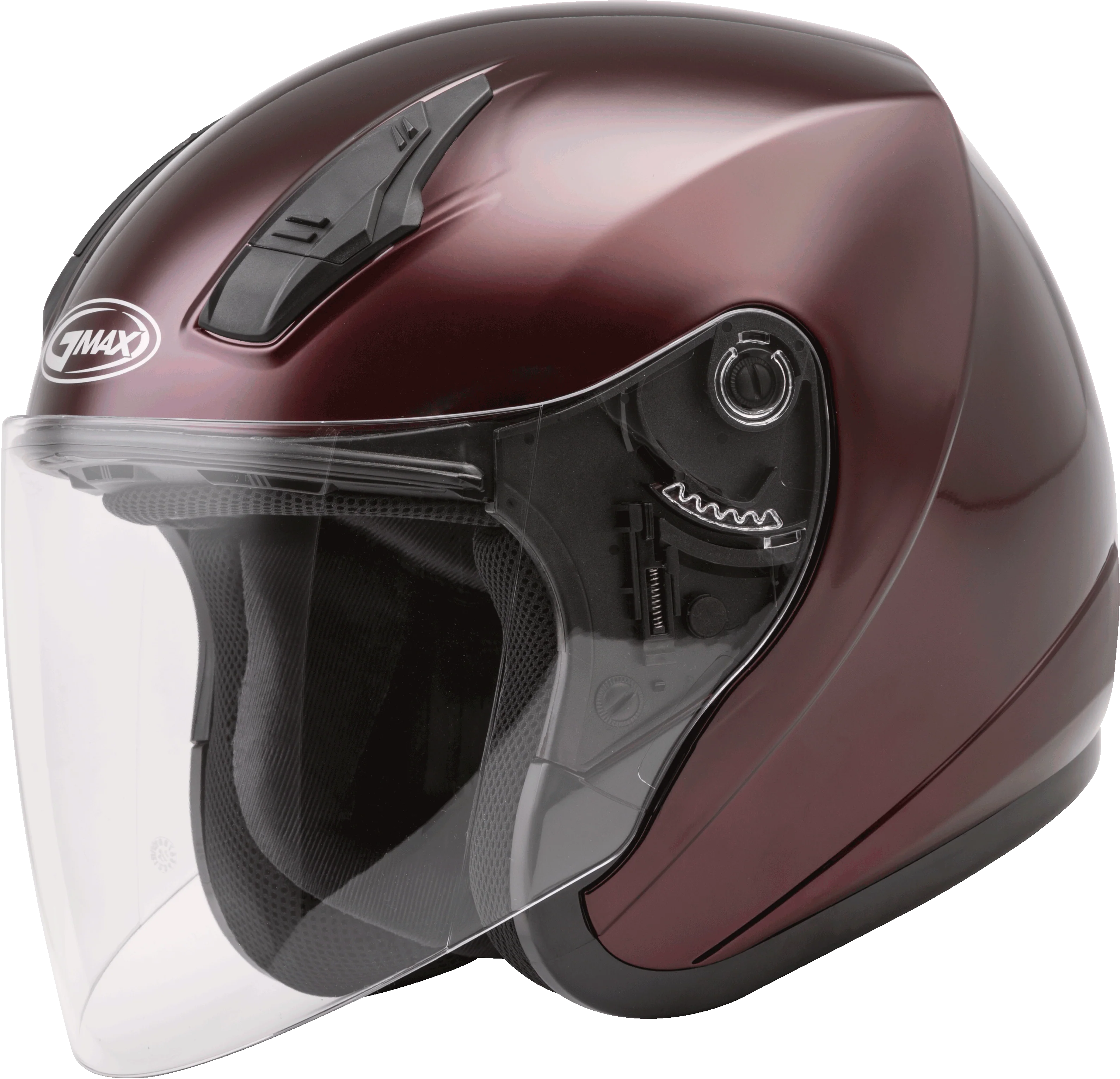 Of-17 Open-Face Helmet Wine Red Sm
