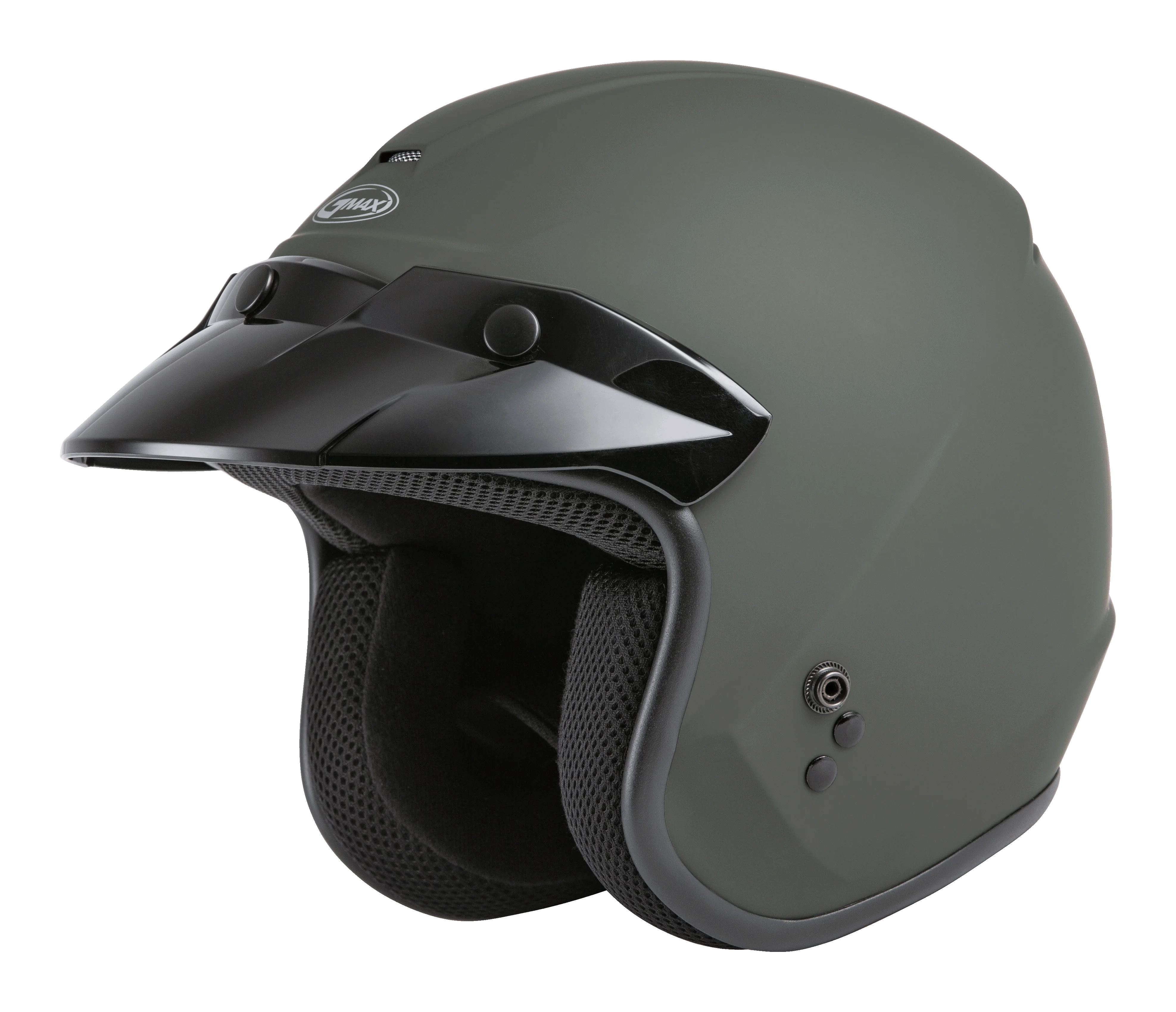 Of-2 Open-Face Helmet Matte Green Lg