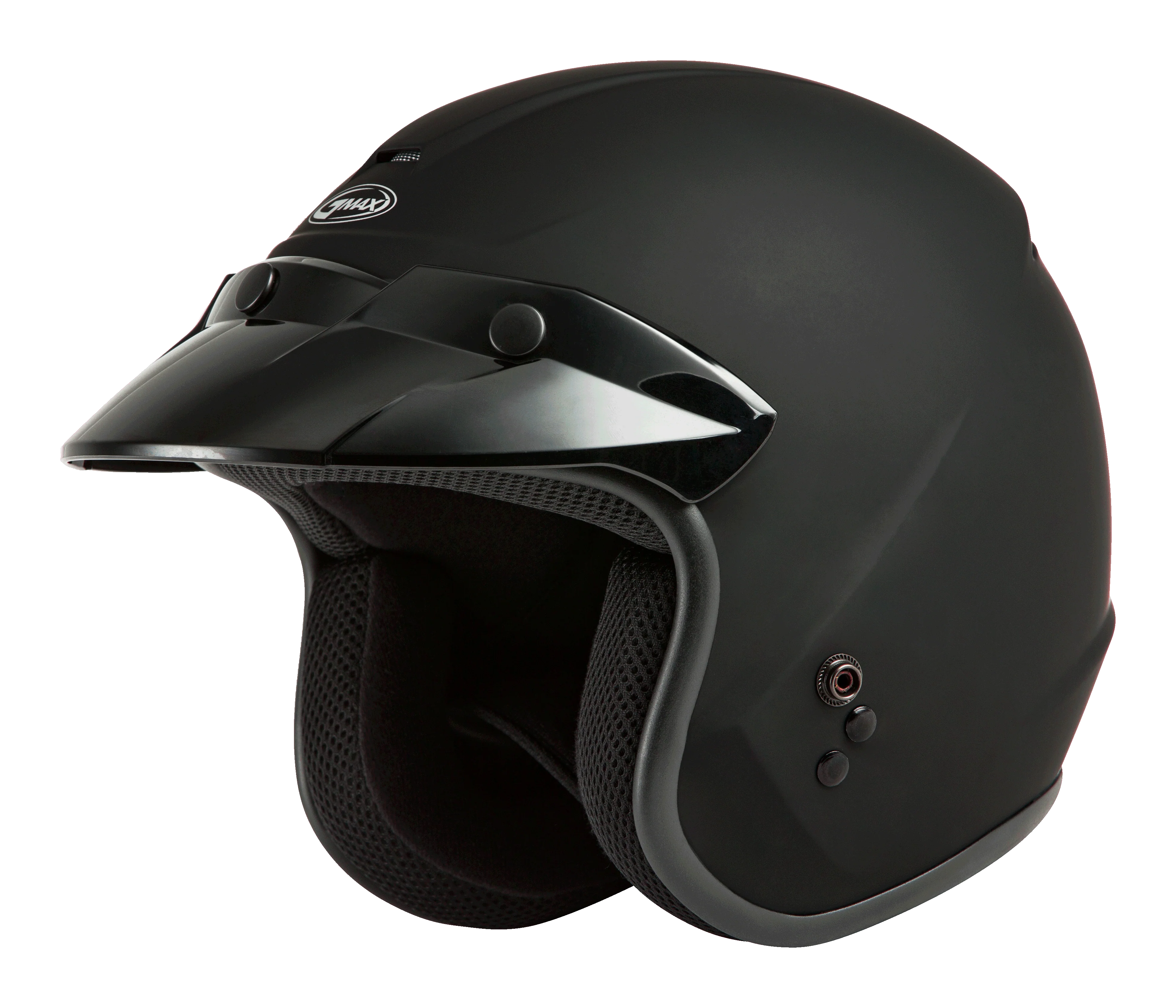 Of-2 Open-Face Helmet Matte Black Sm