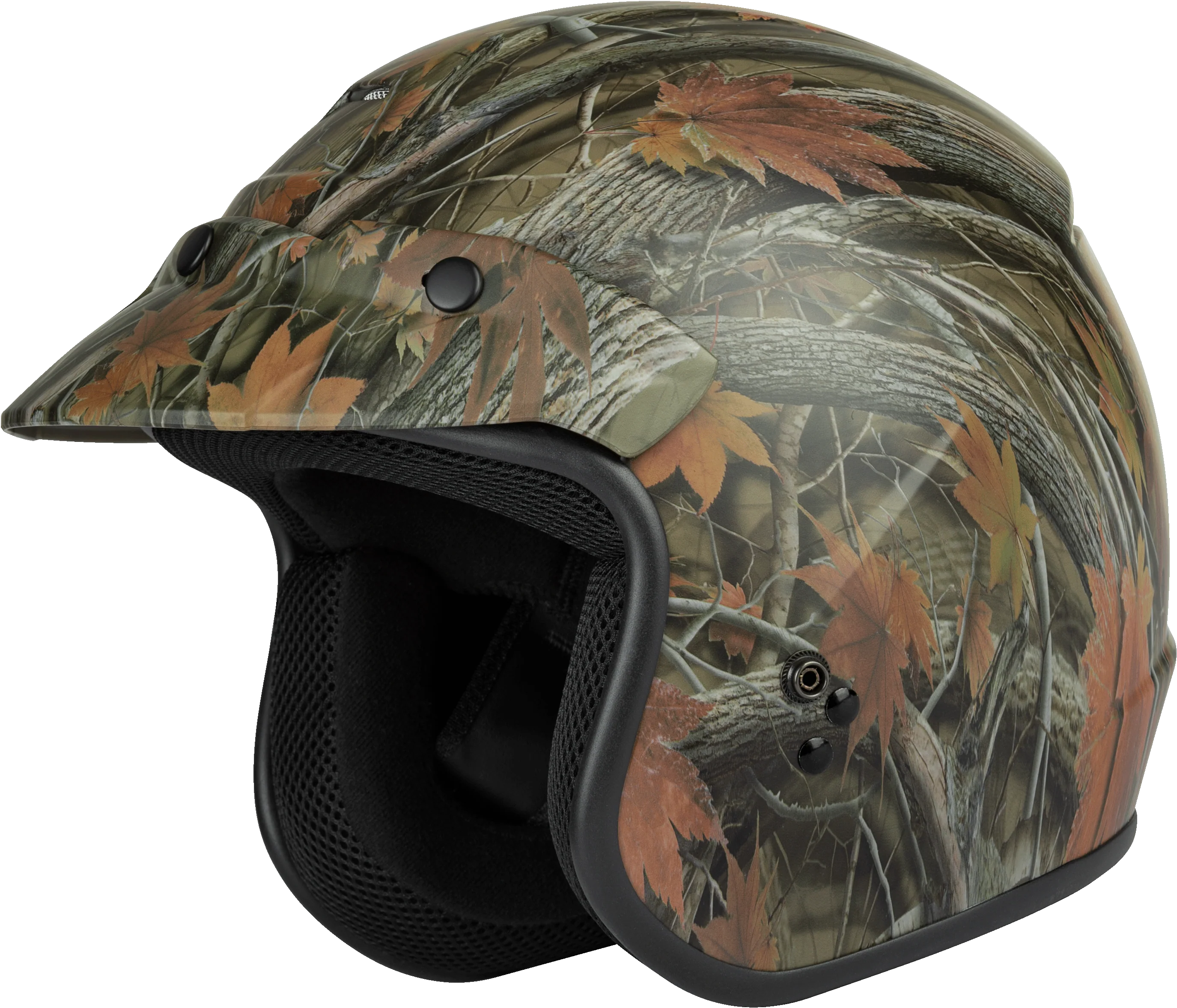 Of-2 Open-Face Helmet Leaf Camo Xl