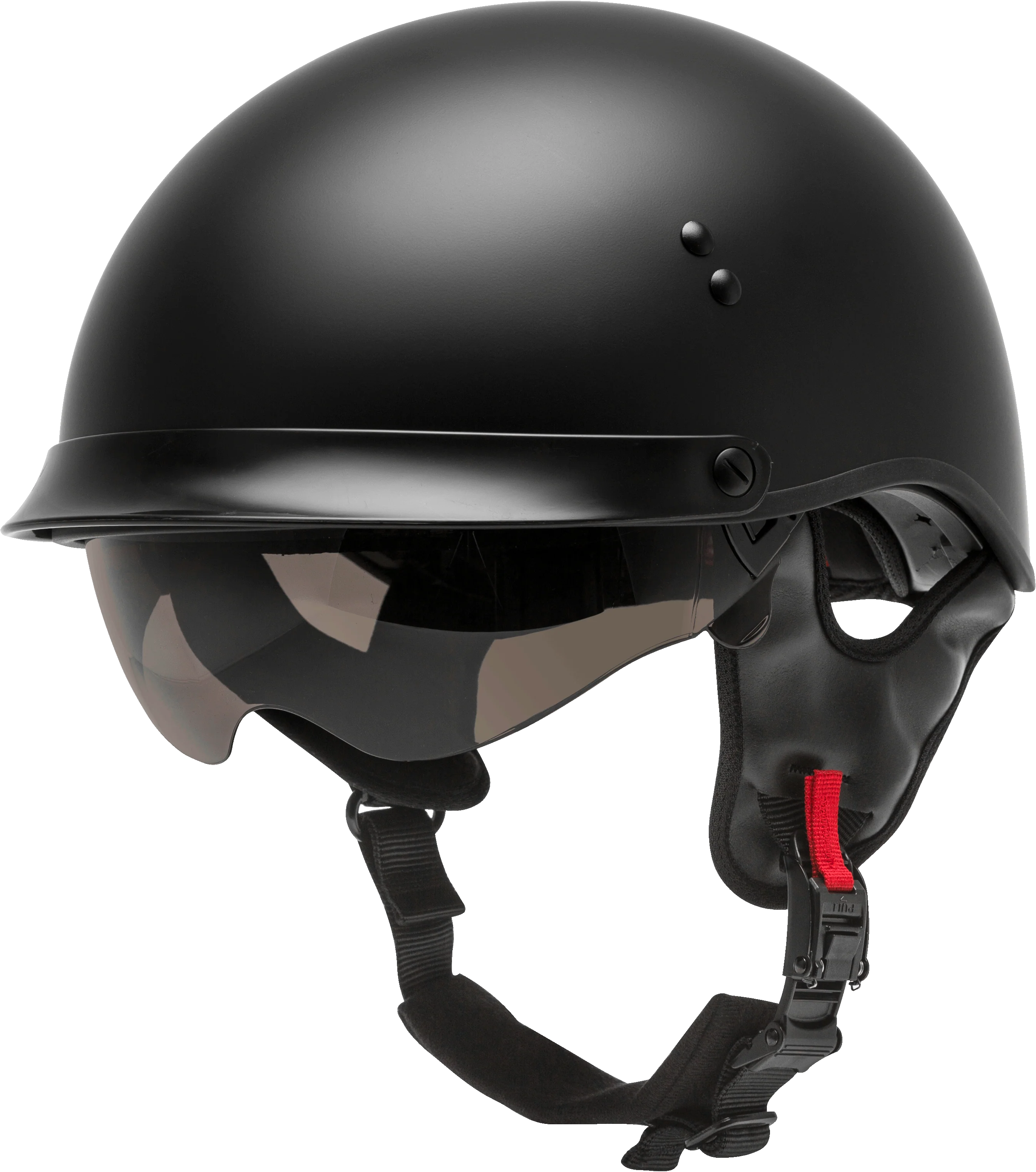 Hh-65 Half Helmet Full Dressed Matte Black Xs