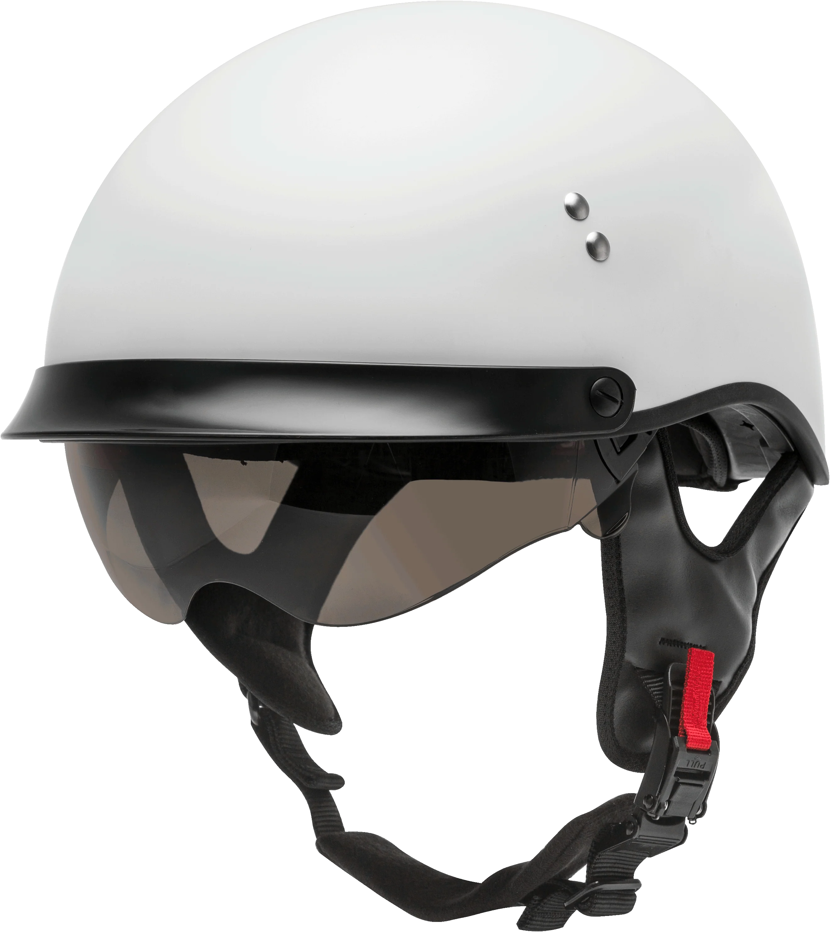 Hh-65 Half Helmet Full Dressed Matte White Md