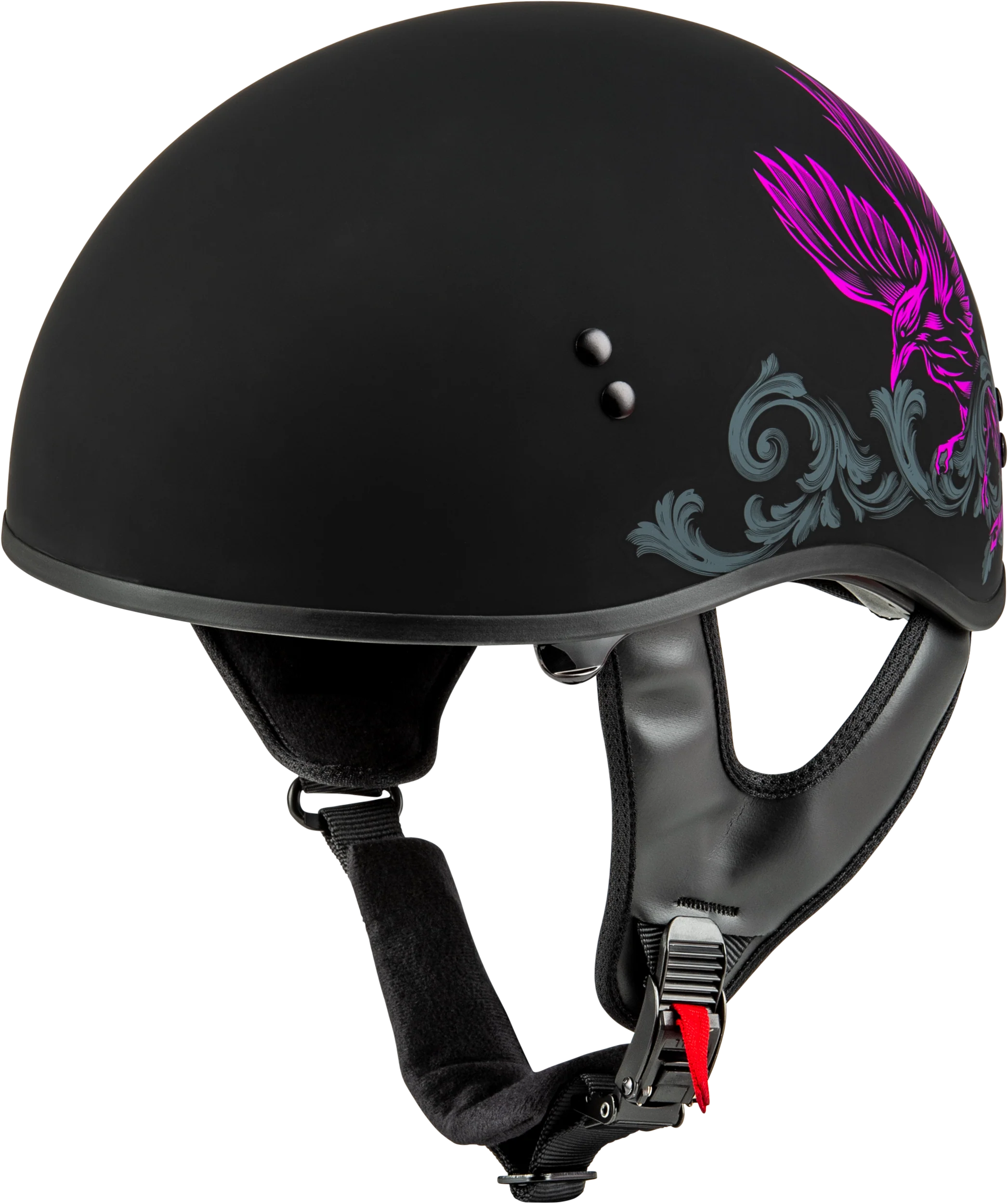 Hh-65 Corvus Helmet Matte Black/Purple/Grey Xs