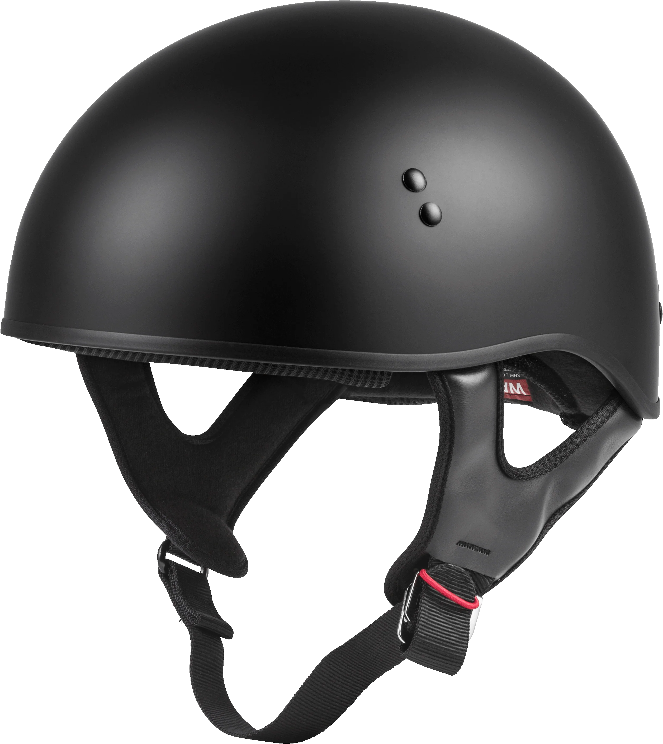 Hh-45 Half Helmet Naked Matte Black Lg