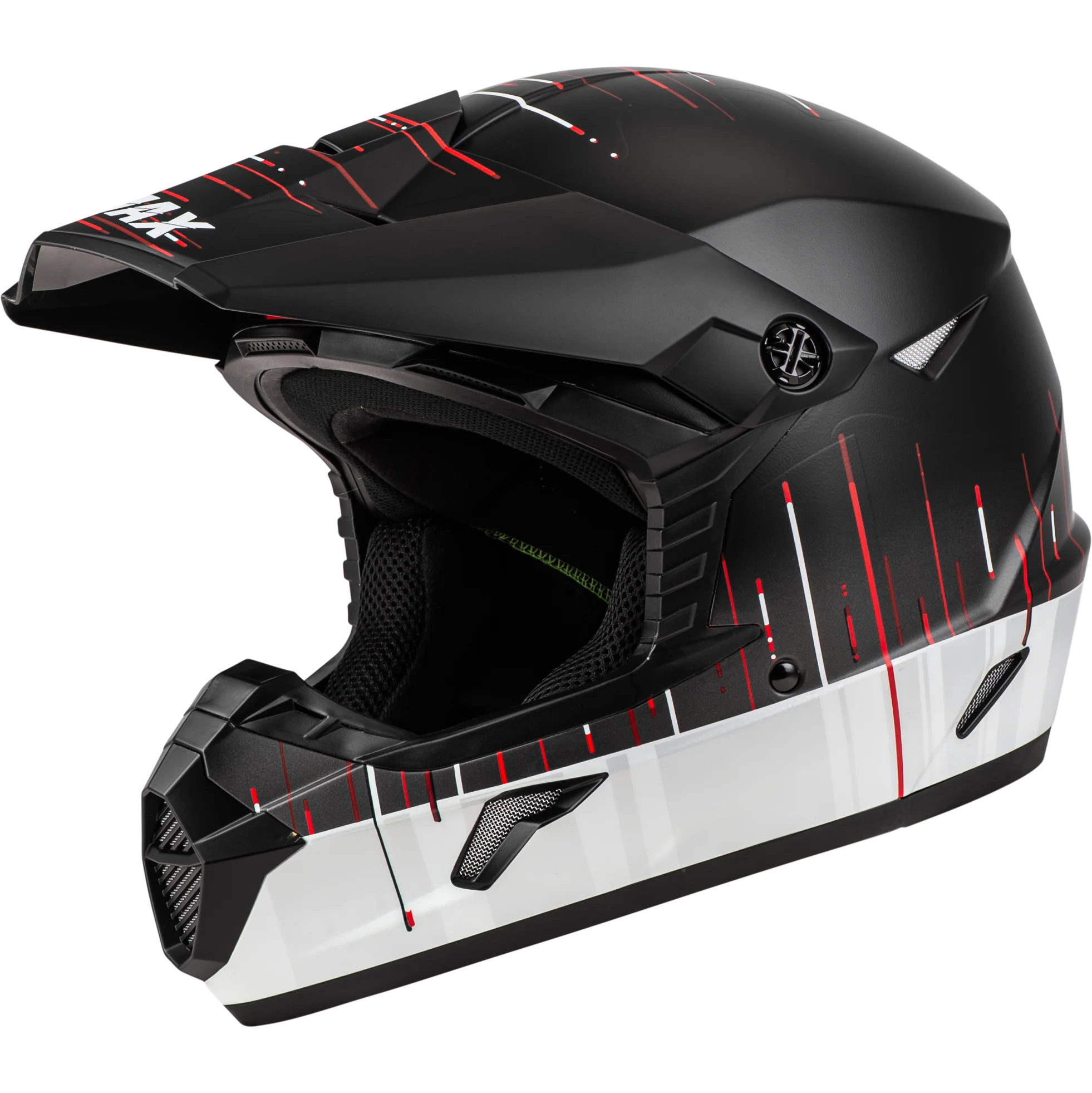 Mx-46 Frequency Off-Road Helmet Matte Black/White Xs