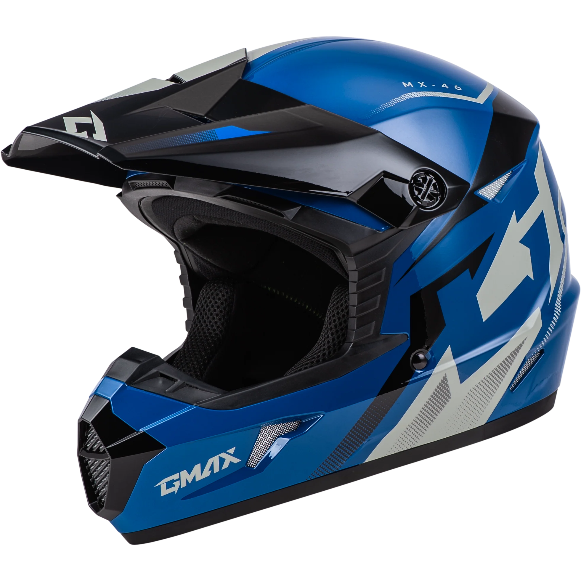 Mx-46 Compound Helmet Blue/Black/Grey Xs