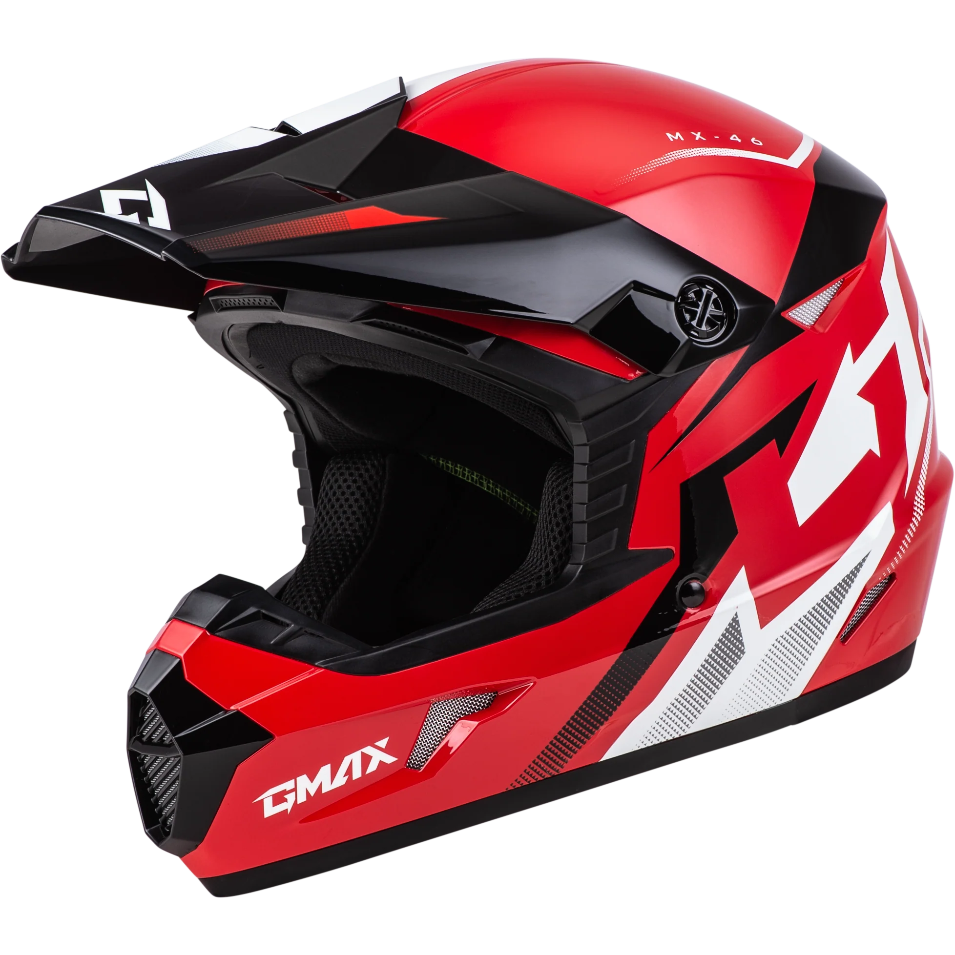Mx-46 Compound Helmet Red/Black/White Xs