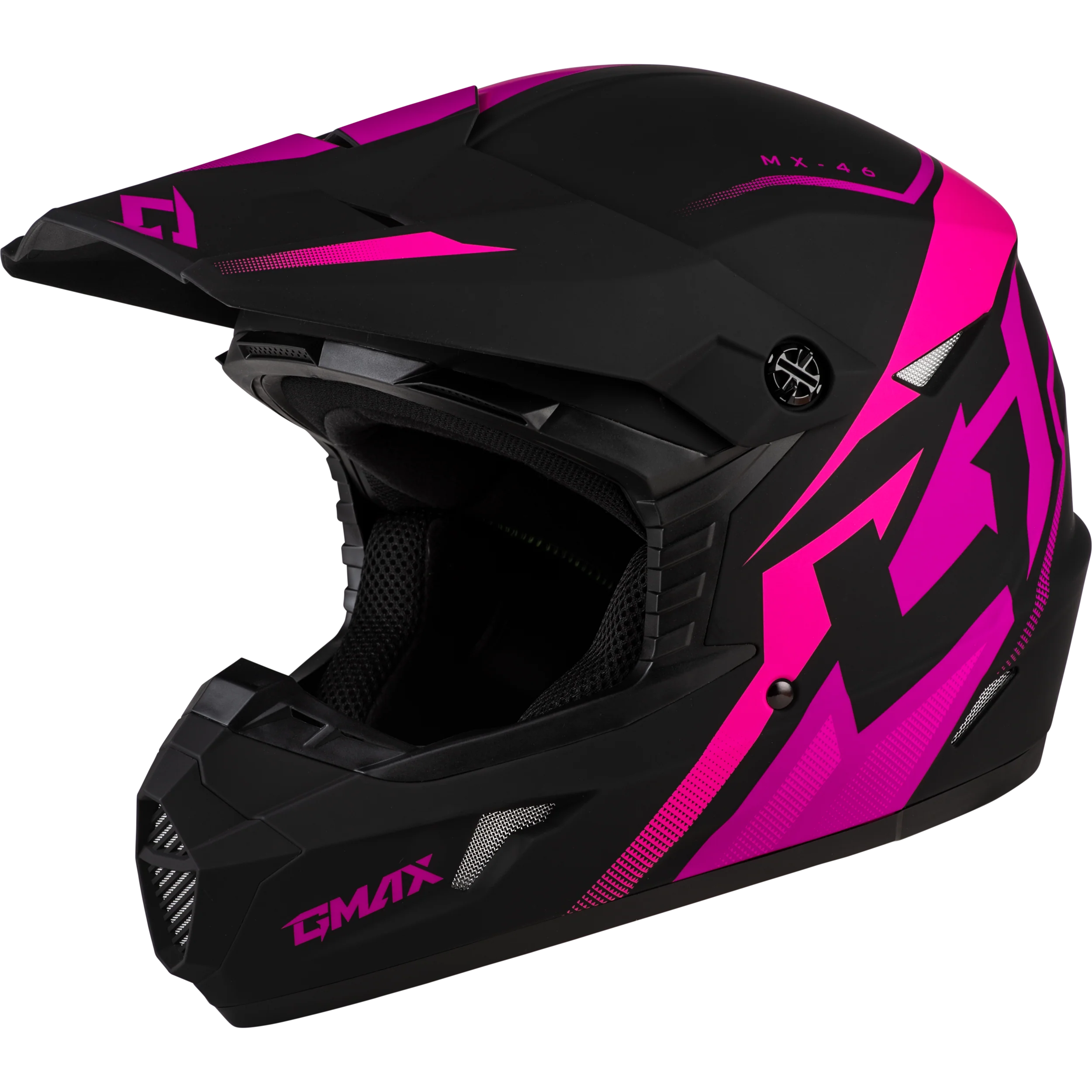 Mx-46 Compound Helmet Matte Black/Pink Ys