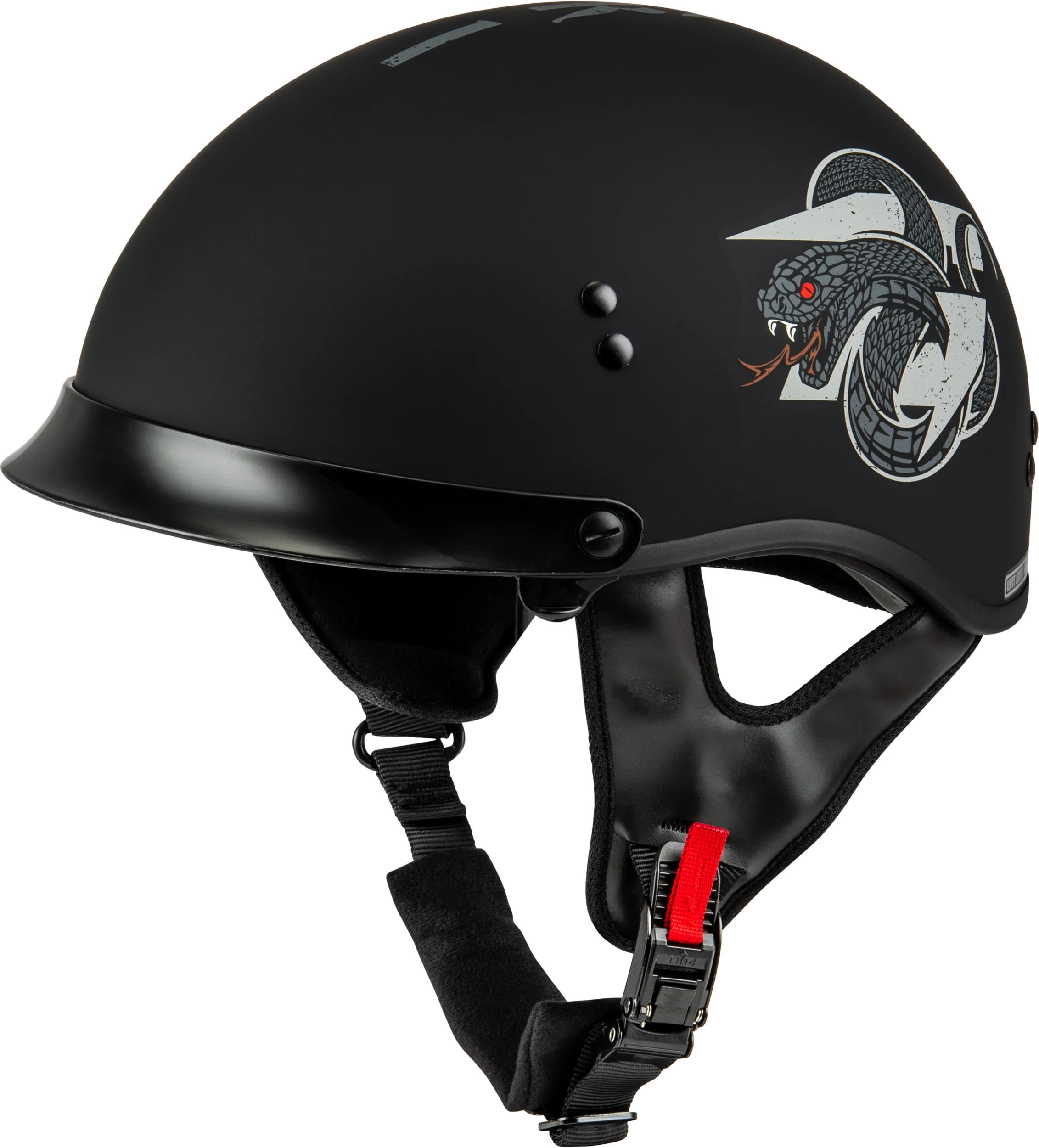 Hh-65 Drk1 Helmet W/ Peak Matte Black/Grey Lg