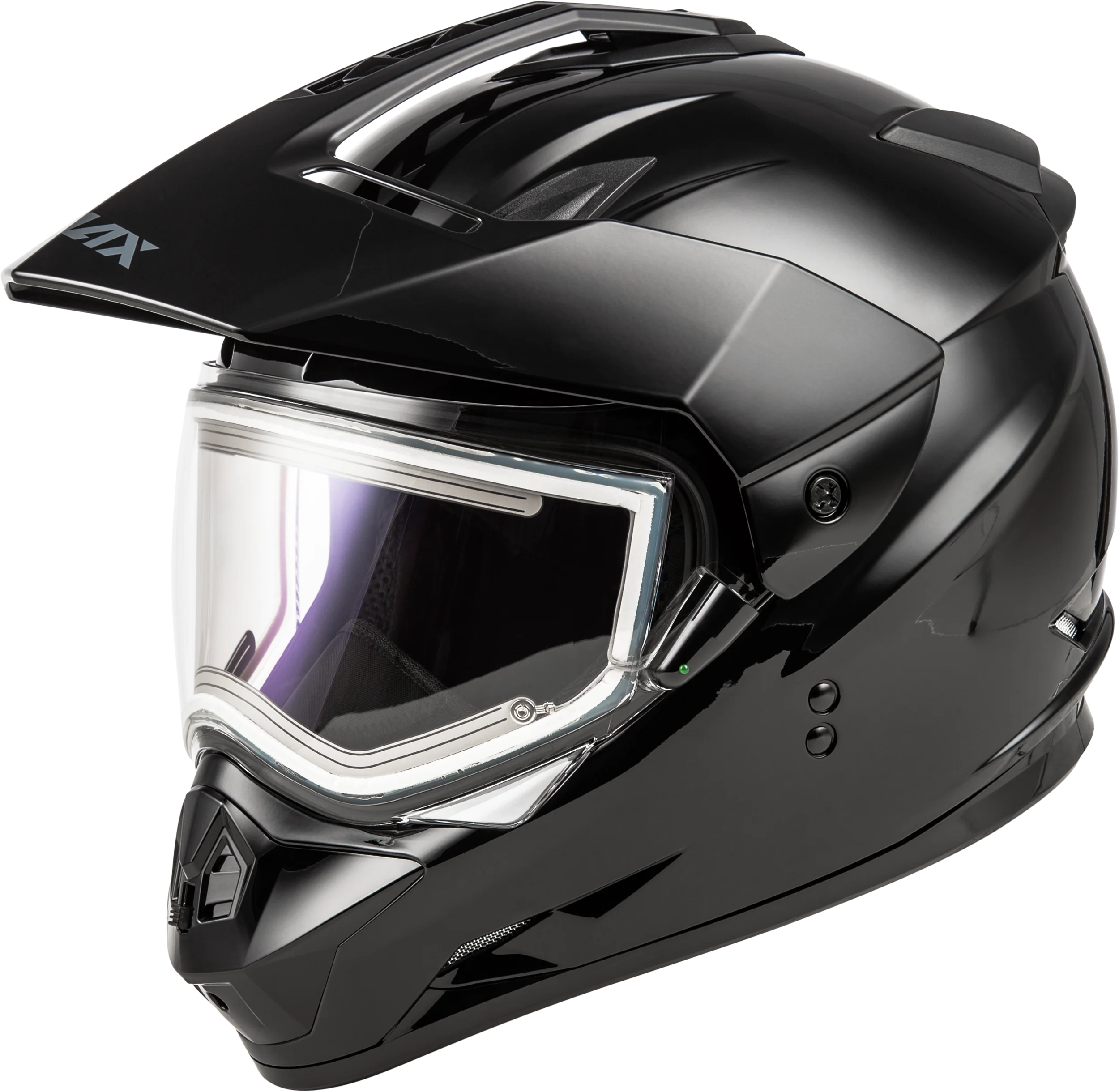 Gm-11s Snow Helmet W/ Electric Shield Black Md