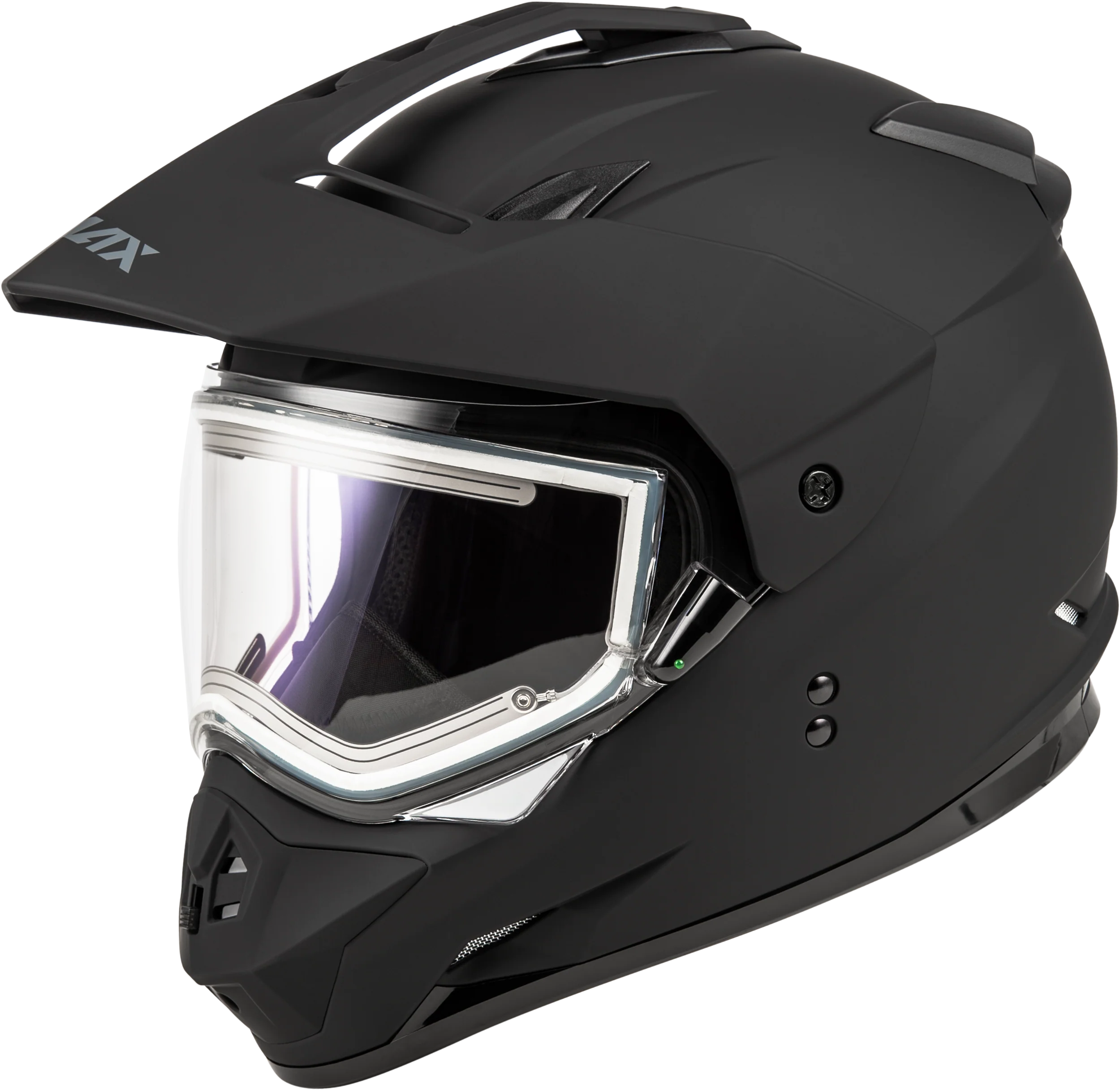 Gm-11s Snow Helmet W/ Elec Shield Matte Black Sm