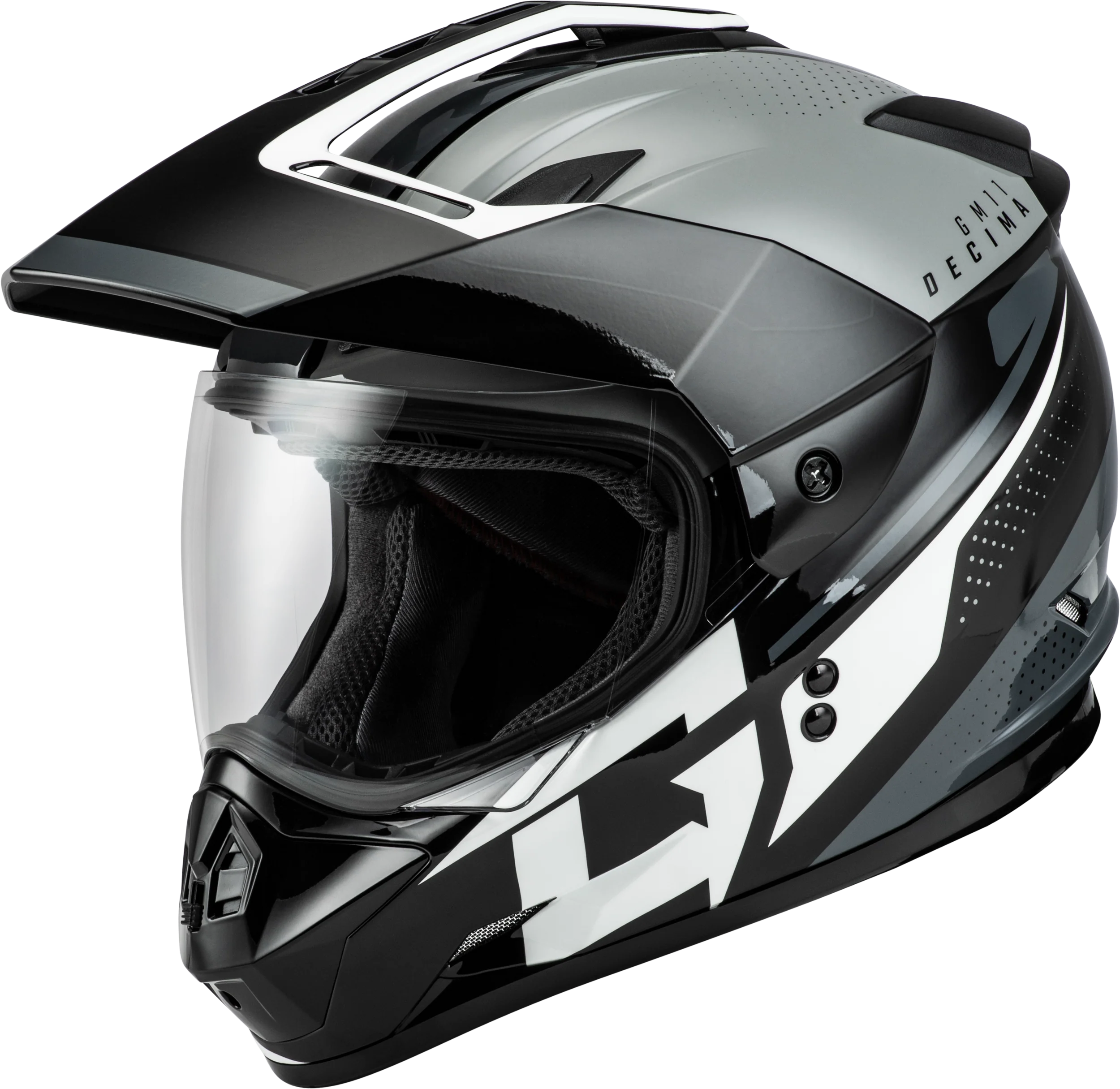 Gm-11 Decima Helmet Black/Grey/White Xs