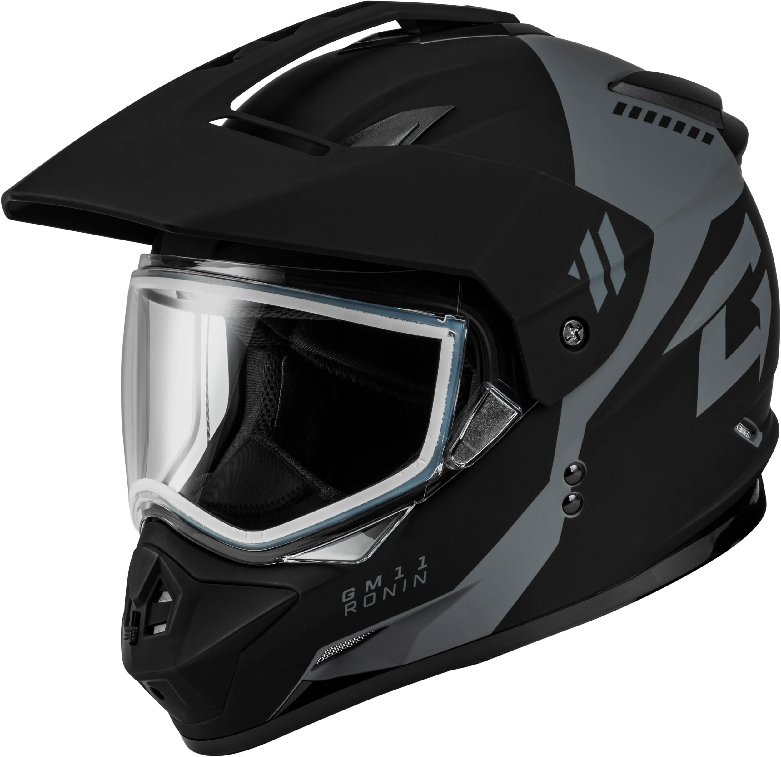 Gm-11s Ronin Snow Helmet Matte Black/Silver Sm