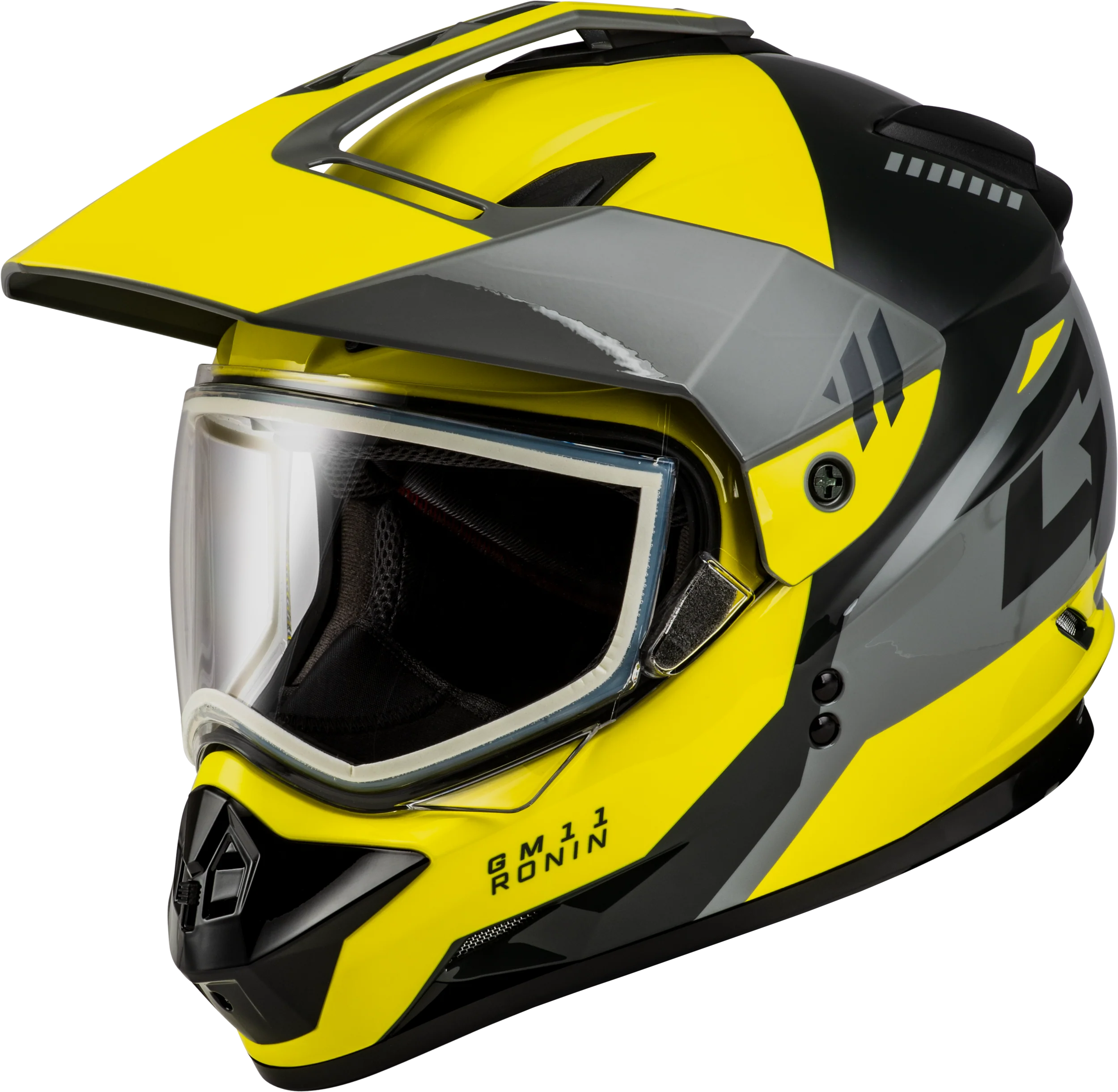 Gm-11s Ronin Snow Helmet Yellow/Silver/Grey Xs