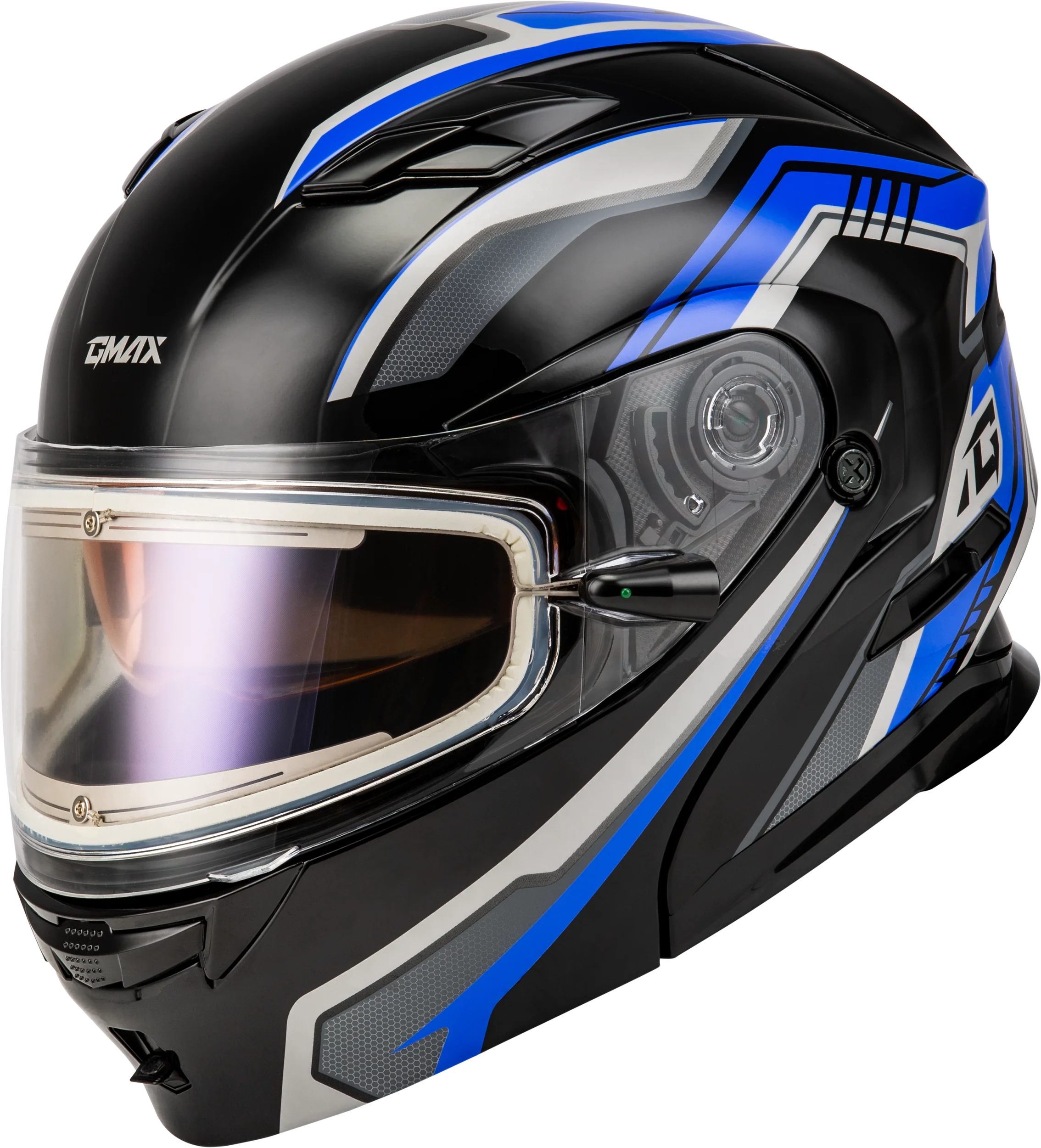Md-01s Transistor Snow Helmet W Electric Shld Blue/Black Md