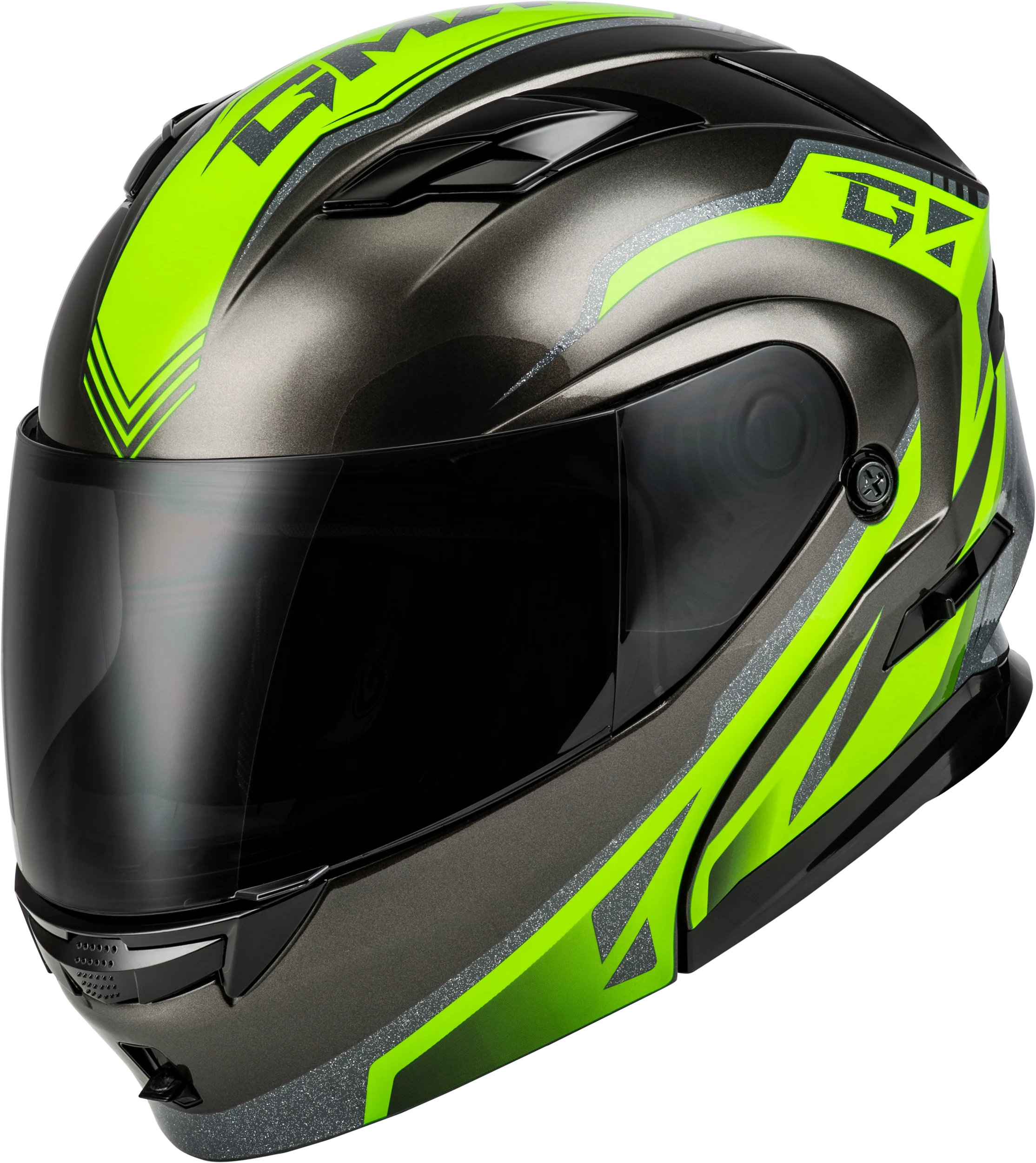 Md-01 Volta Helmet Black/Silver/Green Metallic 3x